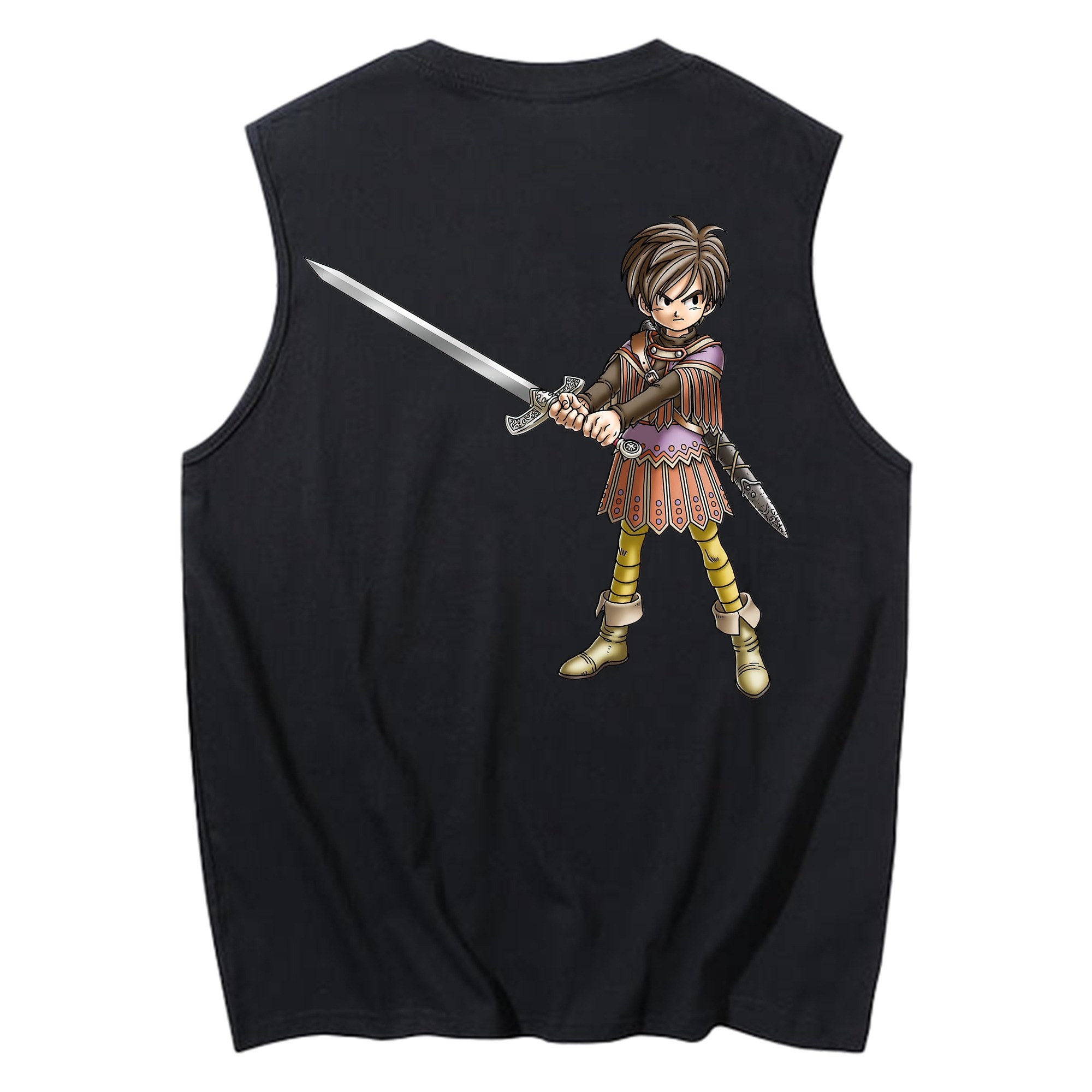 （画像用） ドラゴンクエスト Doragon Kuesuto Dragon Quest コットン100％タンクトップ（背面プリント）