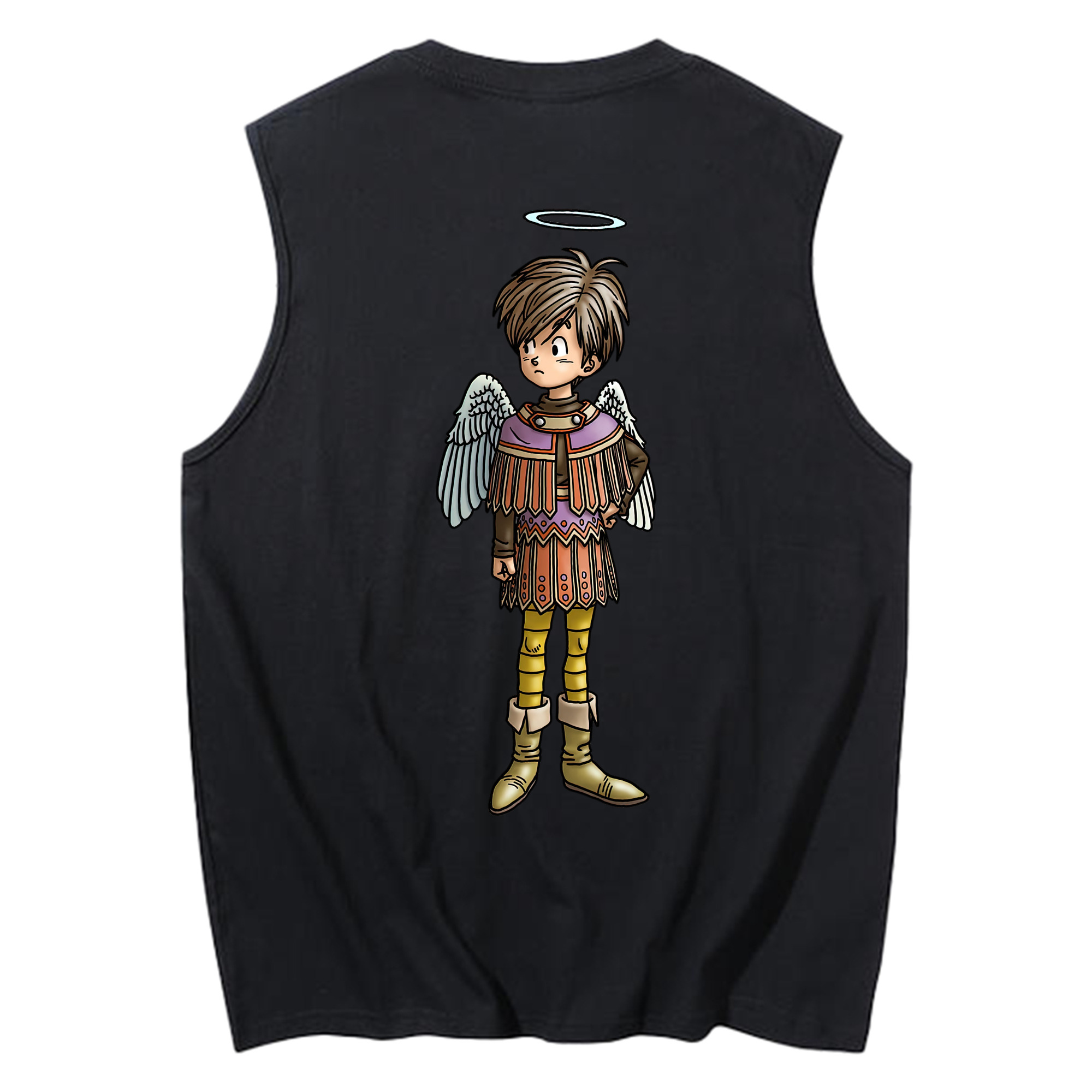 （画像用） ドラゴンクエスト Doragon Kuesuto Dragon Quest コットン100％タンクトップ（背面プリント）
