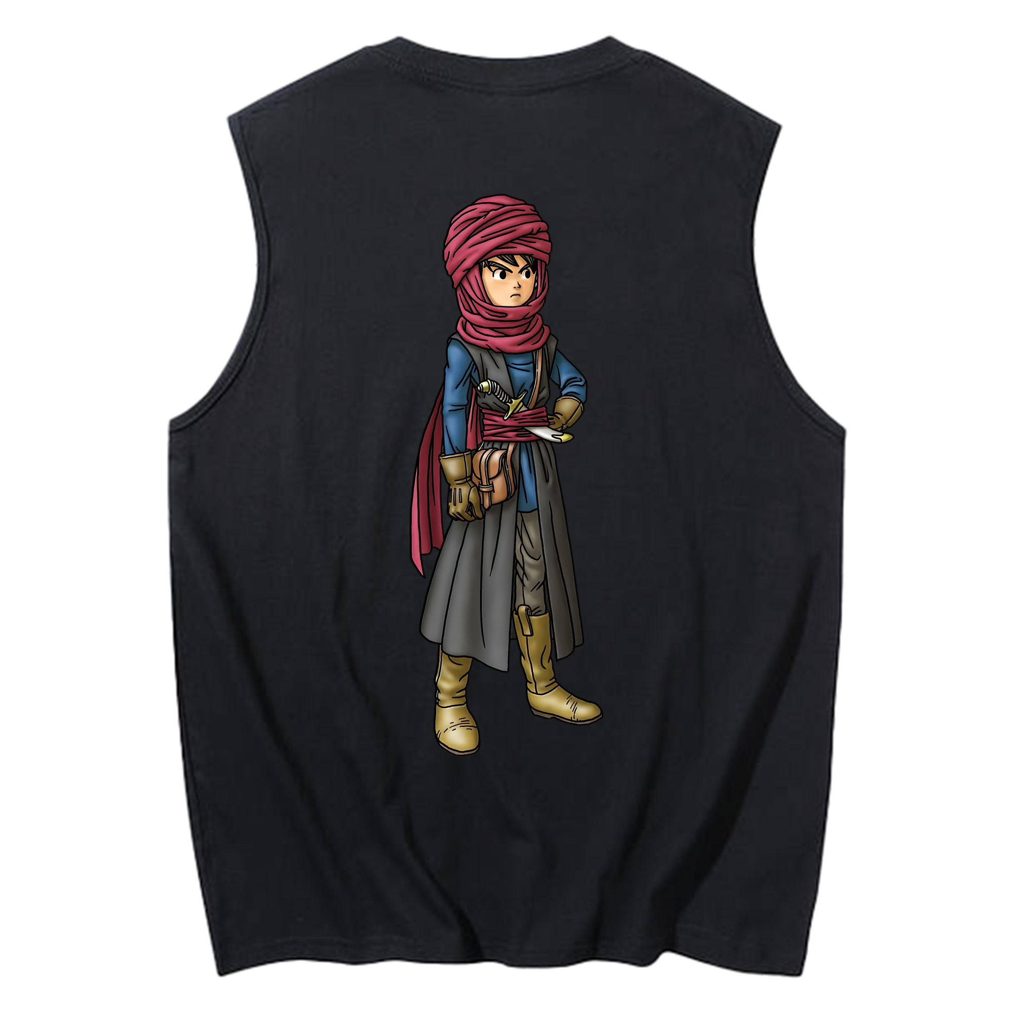 （画像用） ドラゴンクエスト Doragon Kuesuto Dragon Quest コットン100％タンクトップ（背面プリント）