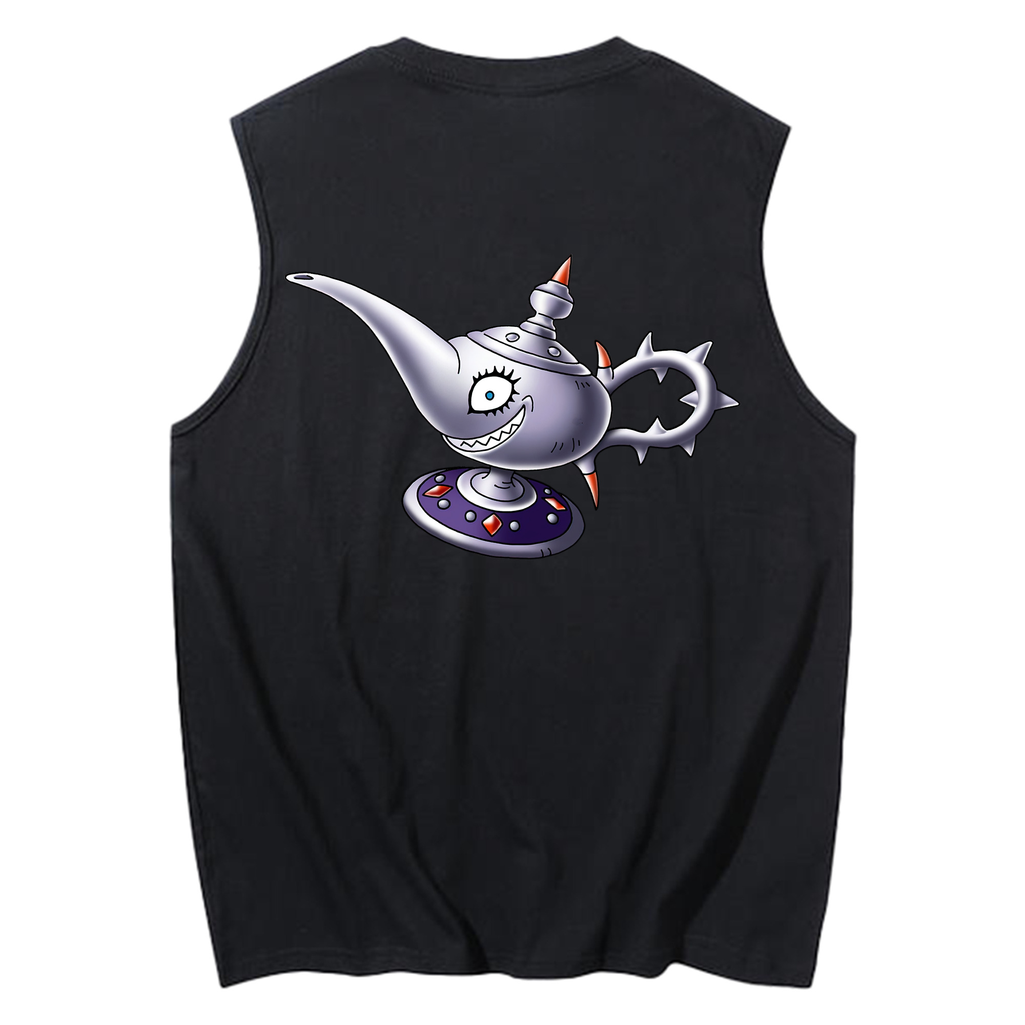 （画像用） ドラゴンクエスト Doragon Kuesuto Dragon Quest コットン100％タンクトップ（背面プリント）