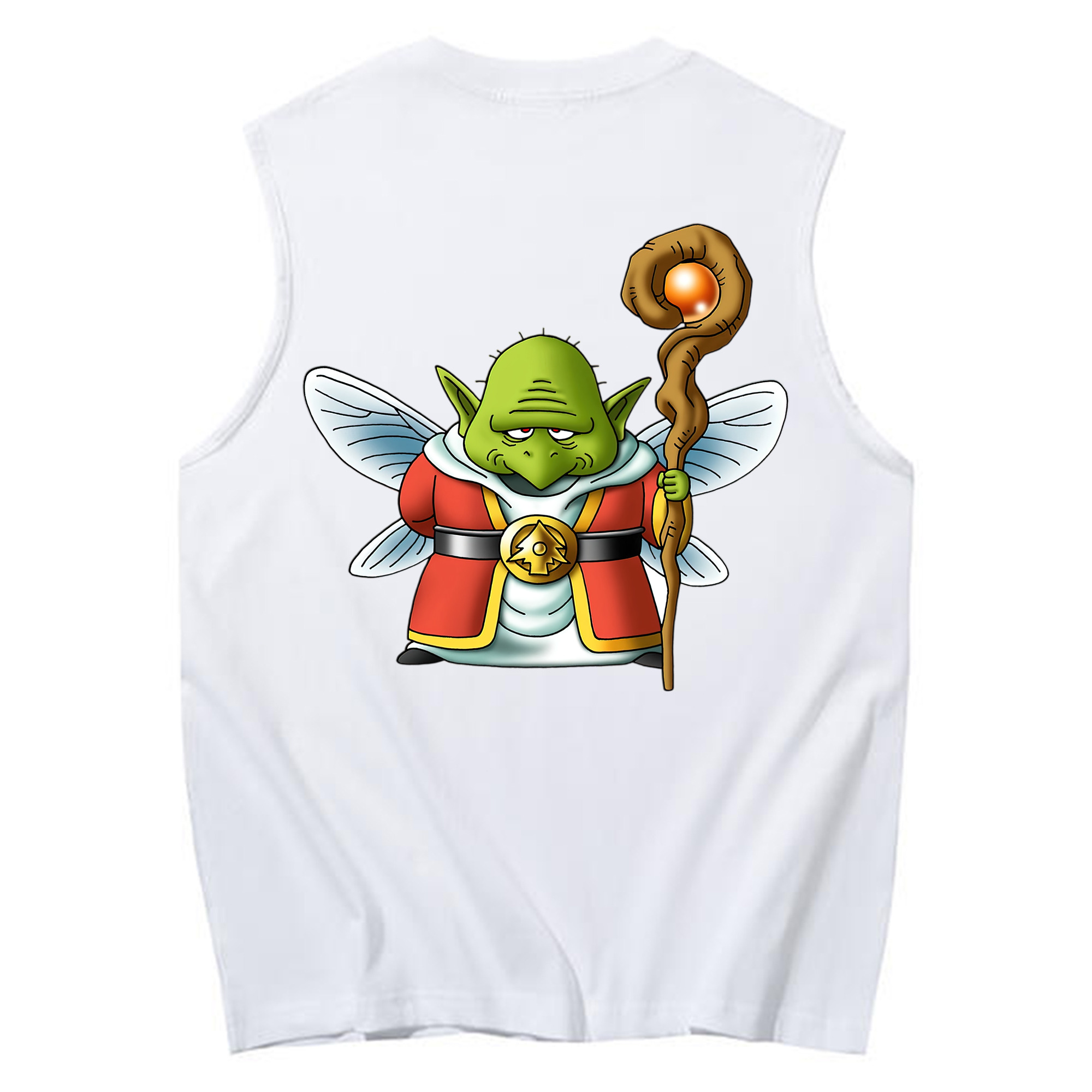 （画像用） ドラゴンクエスト Doragon Kuesuto Dragon Quest コットン100％タンクトップ（背面プリント）