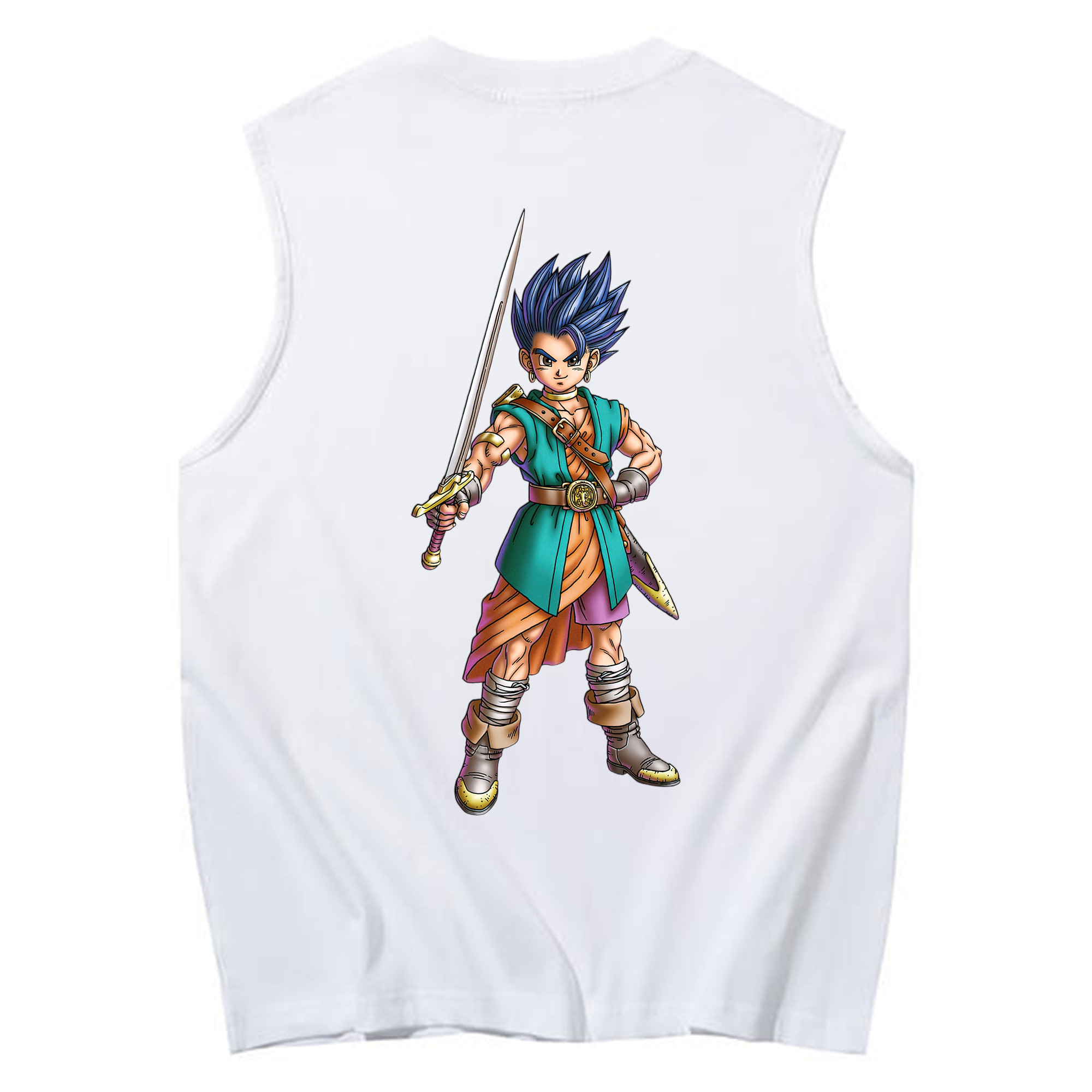 （画像用） ドラゴンクエスト Doragon Kuesuto Dragon Quest コットン100％タンクトップ（背面プリント）