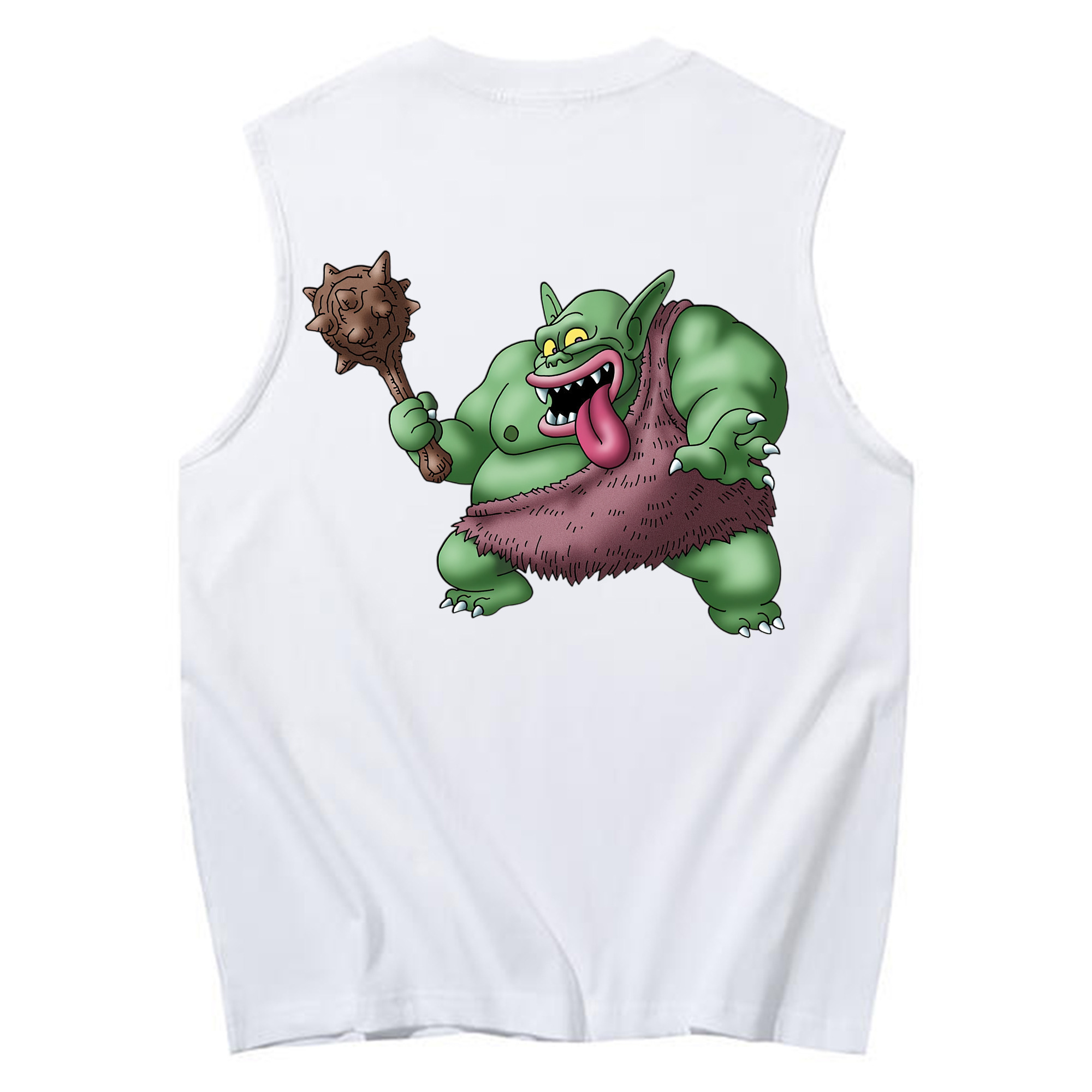 （画像用） ドラゴンクエスト Doragon Kuesuto Dragon Quest コットン100％タンクトップ（背面プリント）