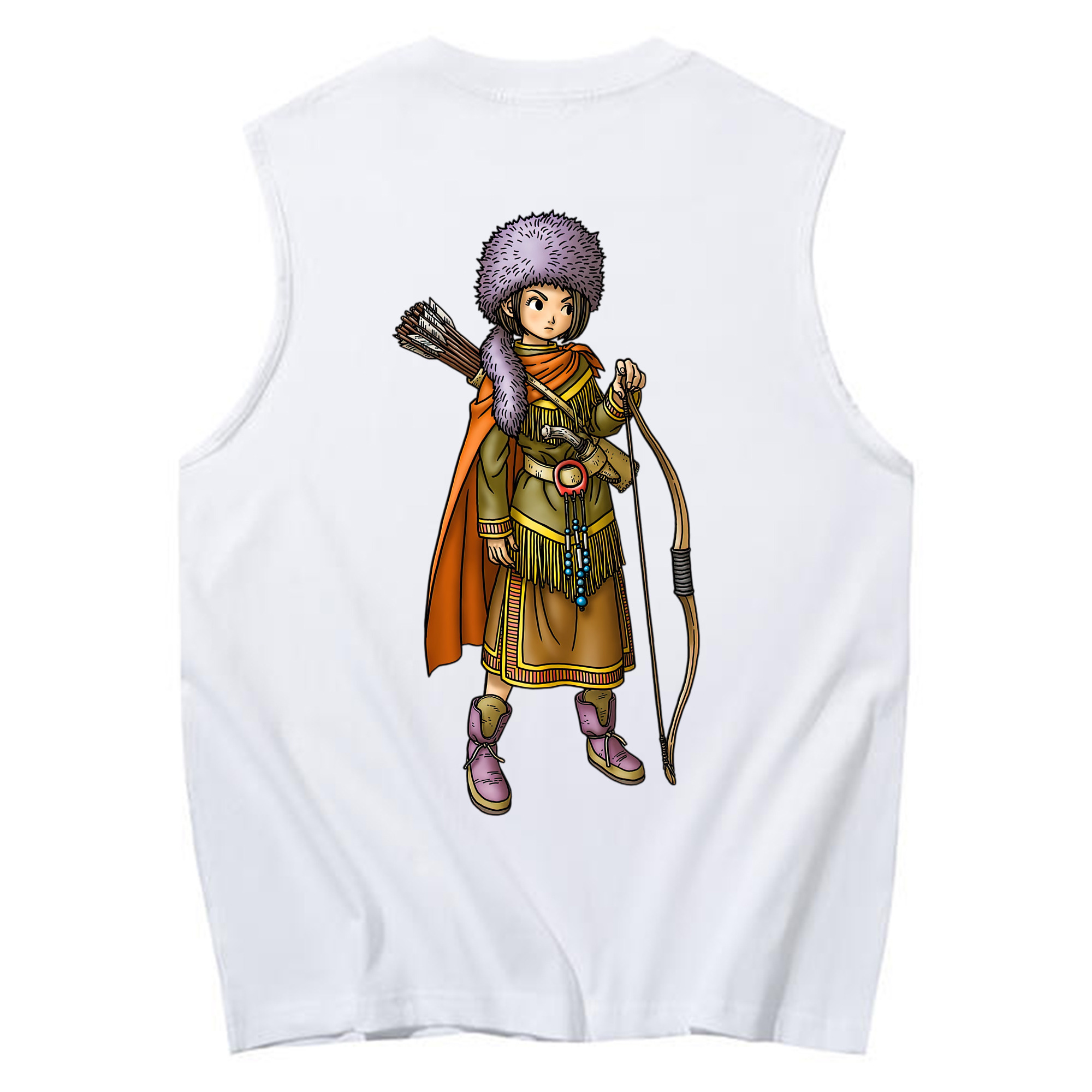 （画像用） ドラゴンクエスト Doragon Kuesuto Dragon Quest コットン100％タンクトップ（背面プリント）