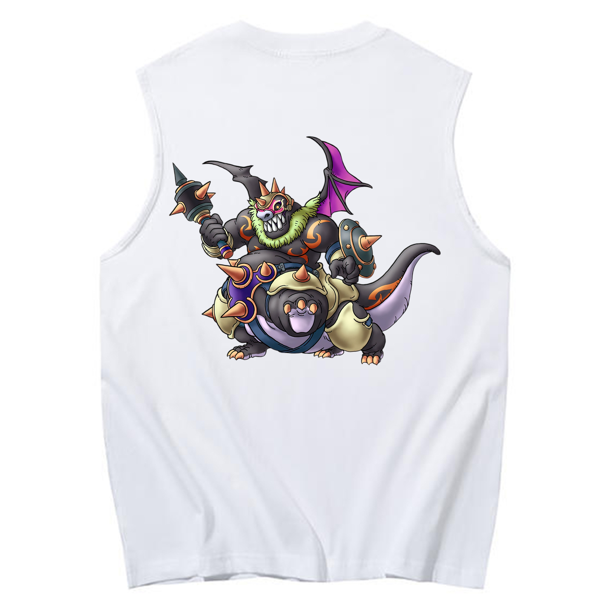 （画像用） ドラゴンクエスト Doragon Kuesuto Dragon Quest コットン100％タンクトップ（背面プリント）