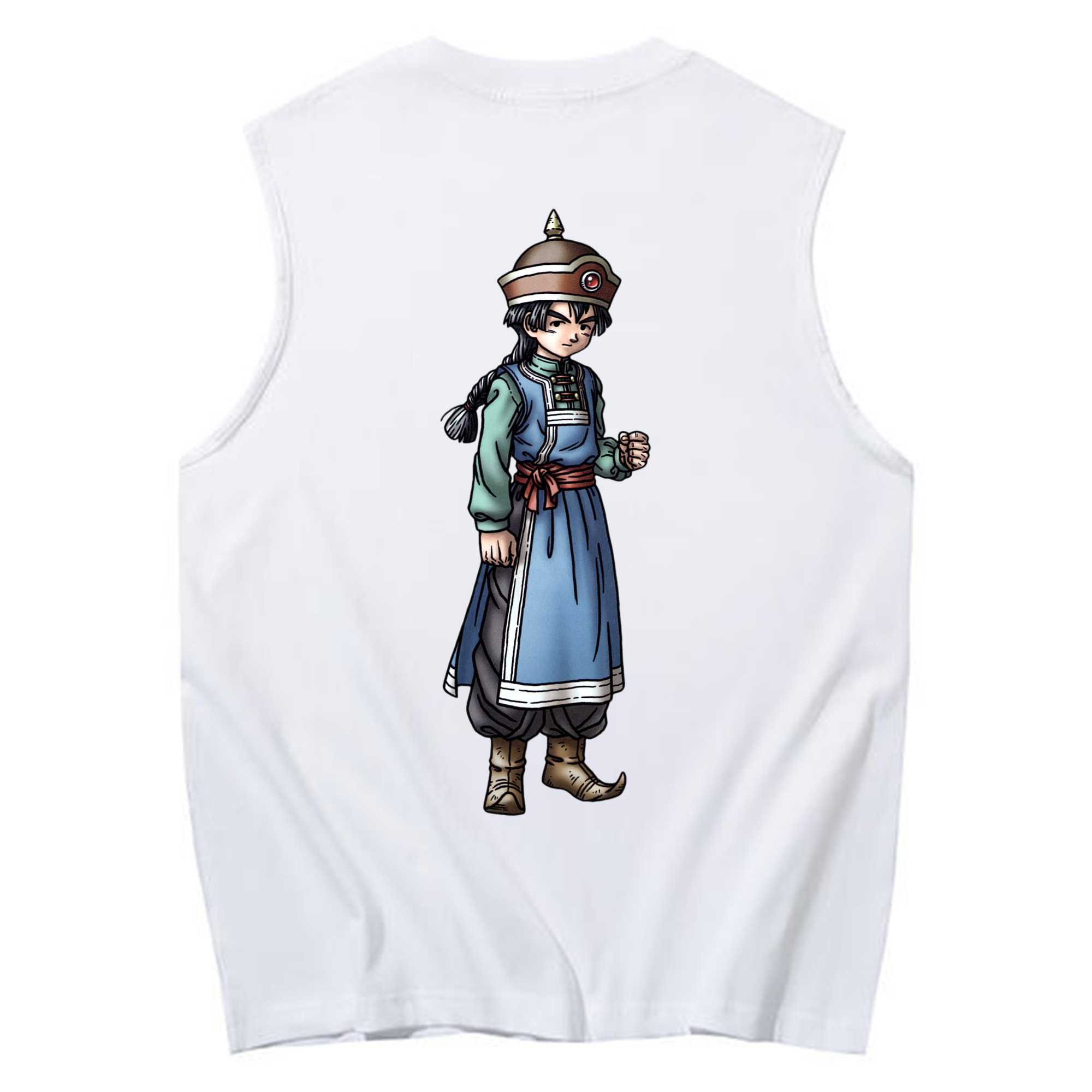 （画像用） ドラゴンクエスト Doragon Kuesuto Dragon Quest コットン100％タンクトップ（背面プリント）