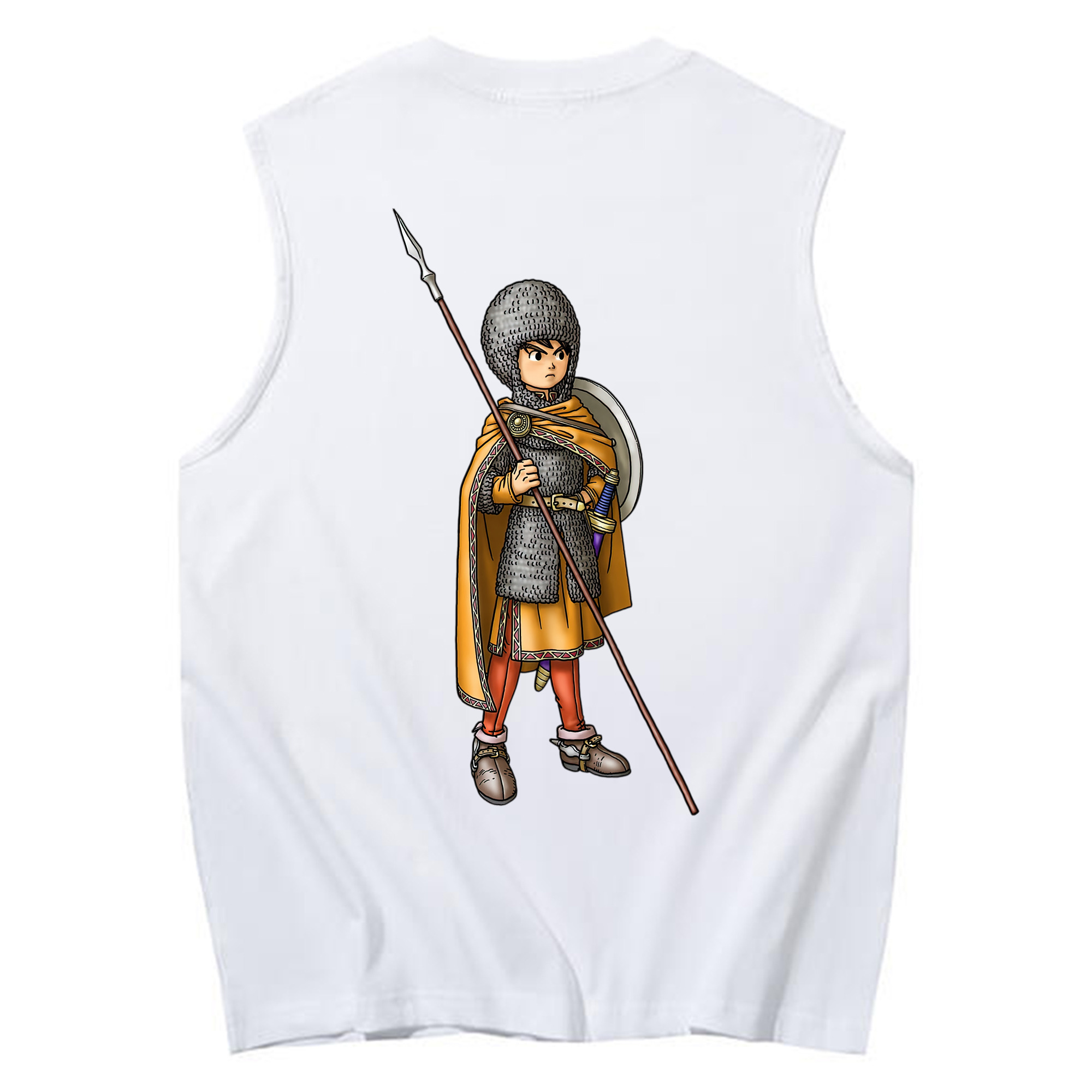 （画像用） ドラゴンクエスト Doragon Kuesuto Dragon Quest コットン100％タンクトップ（背面プリント）