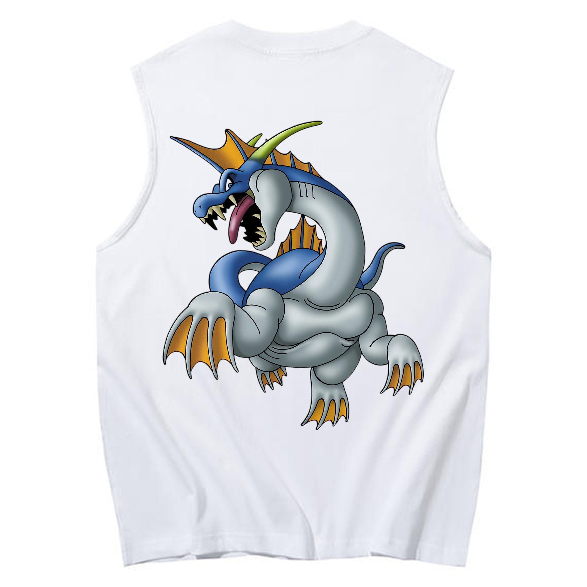 （画像用） ドラゴンクエスト Doragon Kuesuto Dragon Quest コットン100％タンクトップ（背面プリント）