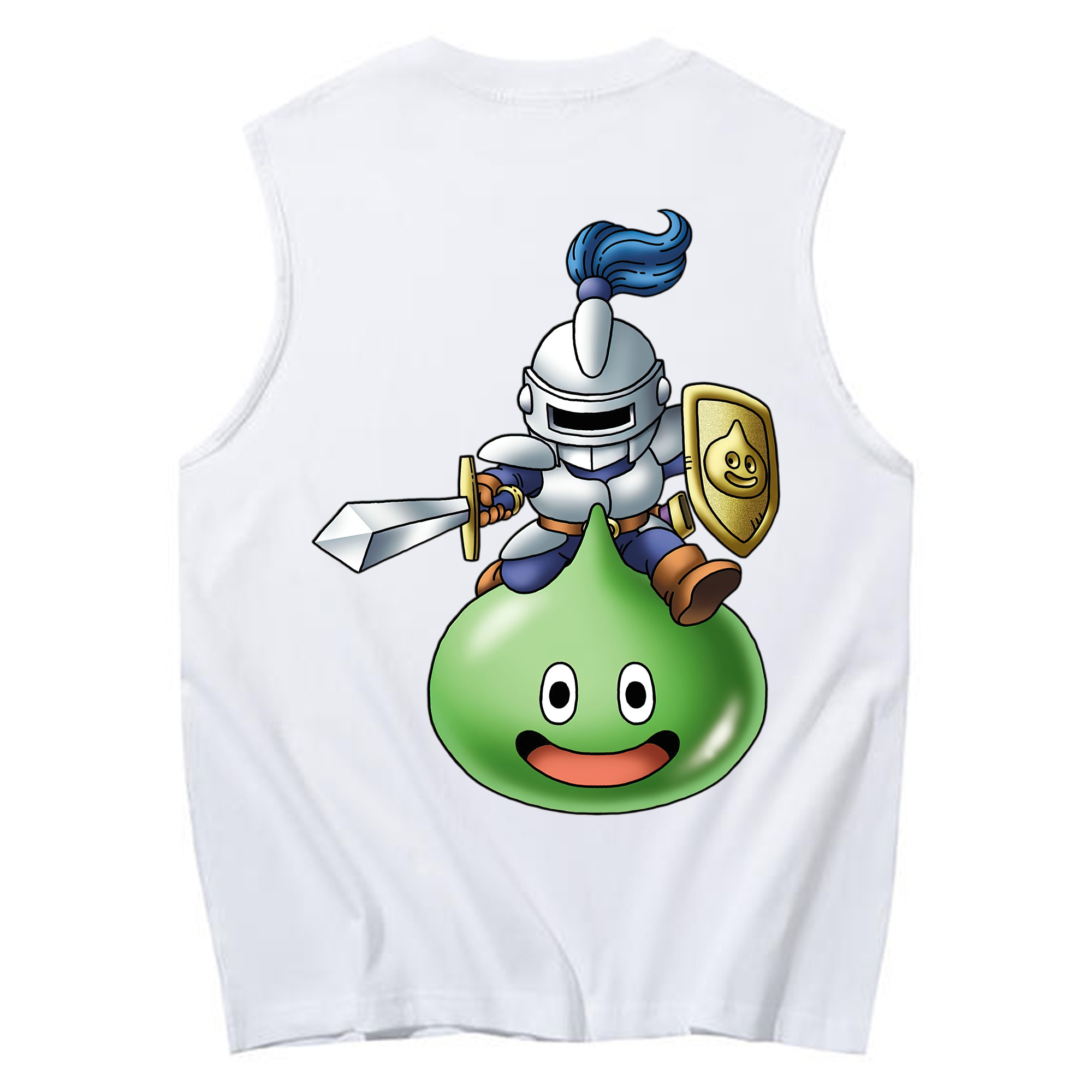 （画像用） ドラゴンクエスト Doragon Kuesuto Dragon Quest コットン100％タンクトップ（背面プリント）