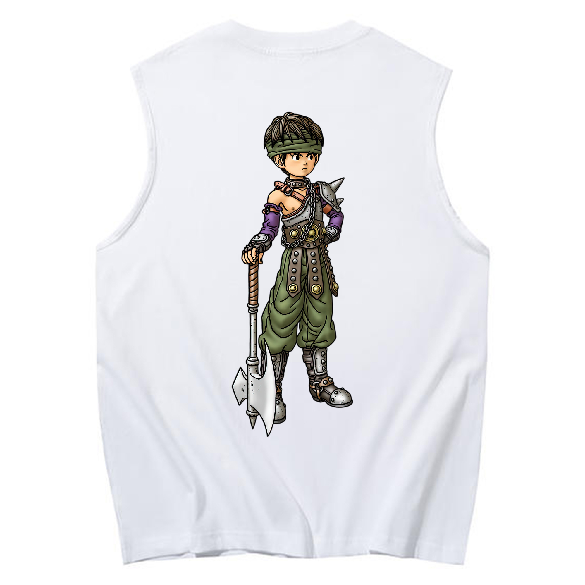 （画像用） ドラゴンクエスト Doragon Kuesuto Dragon Quest コットン100％タンクトップ（背面プリント）