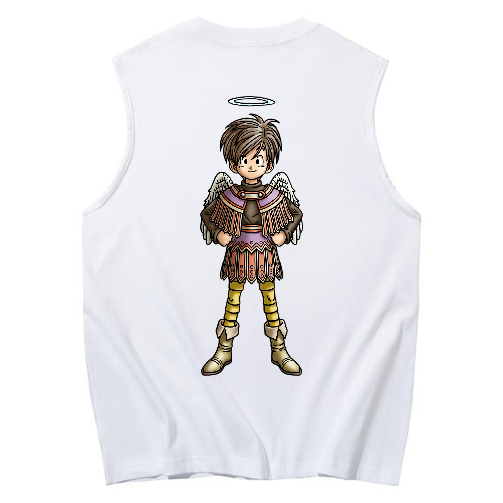 （画像用） ドラゴンクエスト Doragon Kuesuto Dragon Quest コットン100％タンクトップ（背面プリント）