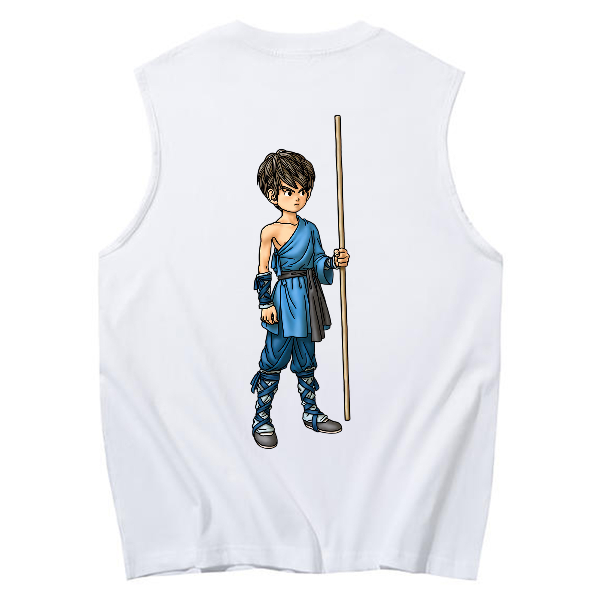 （画像用） ドラゴンクエスト Doragon Kuesuto Dragon Quest コットン100％タンクトップ（背面プリント）