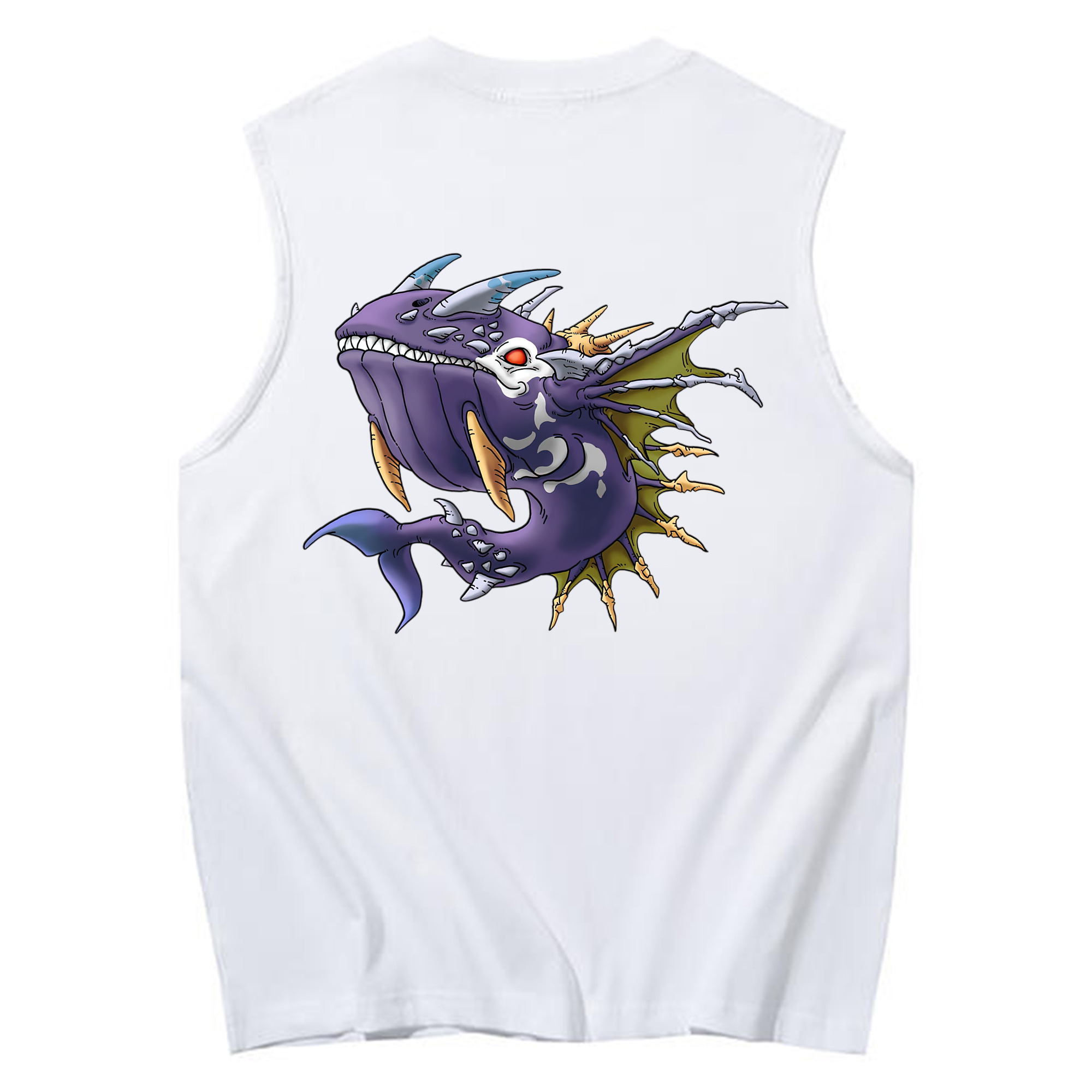 （画像用） ドラゴンクエスト Doragon Kuesuto Dragon Quest コットン100％タンクトップ（背面プリント）