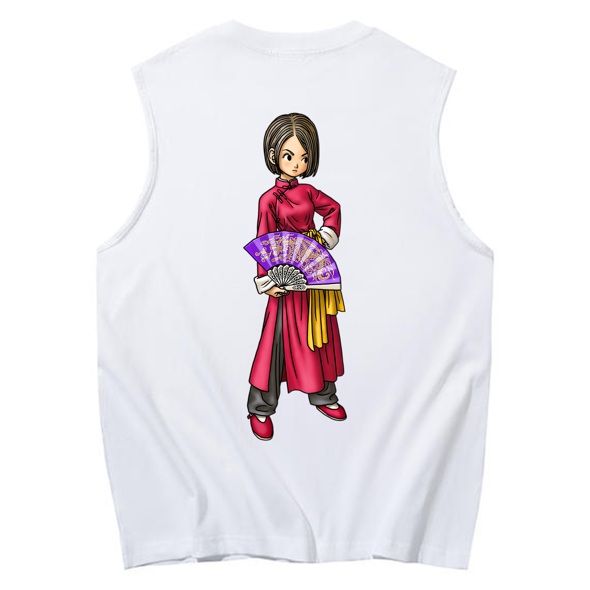 （画像用） ドラゴンクエスト Doragon Kuesuto Dragon Quest コットン100％タンクトップ（背面プリント）