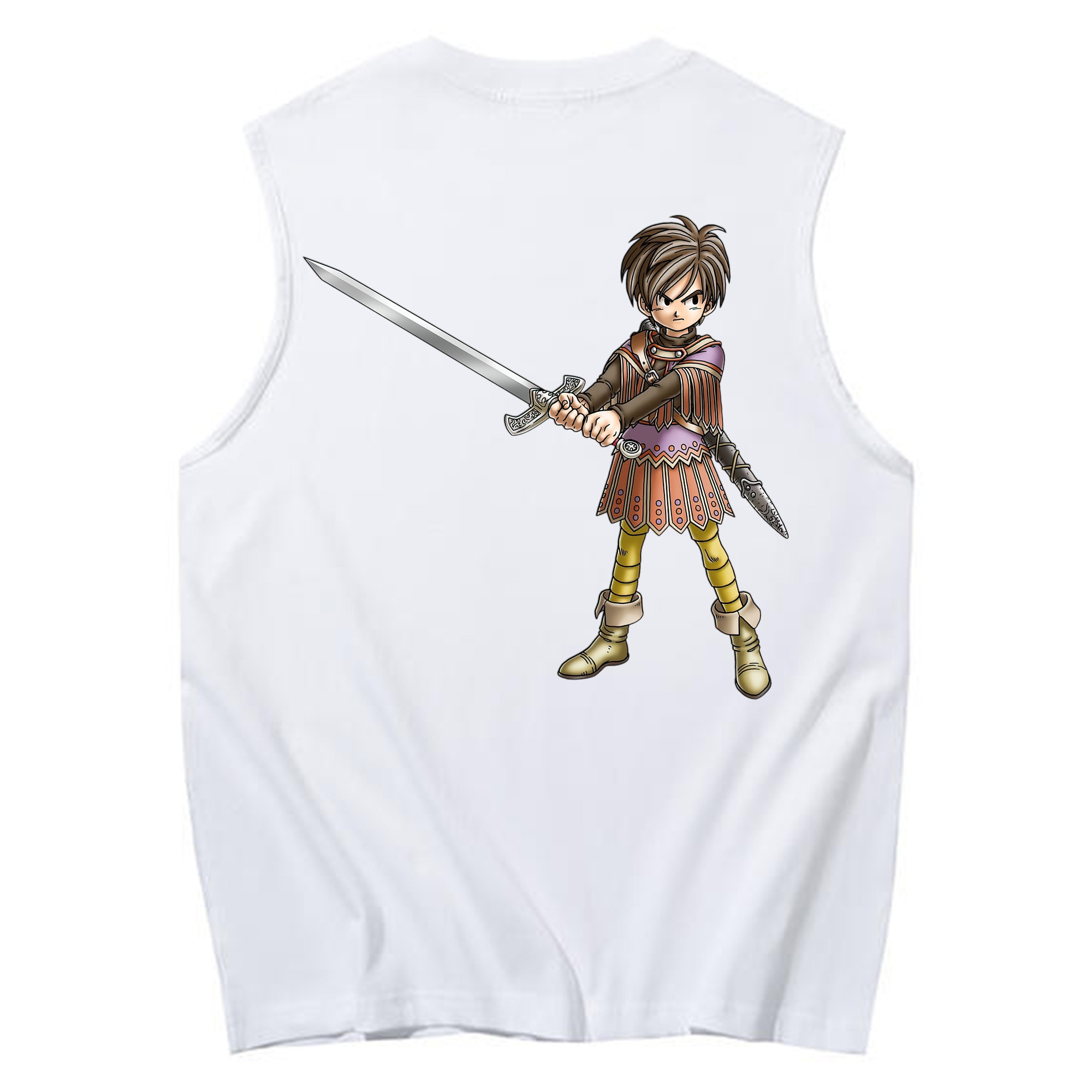 （画像用） ドラゴンクエスト Doragon Kuesuto Dragon Quest コットン100％タンクトップ（背面プリント）