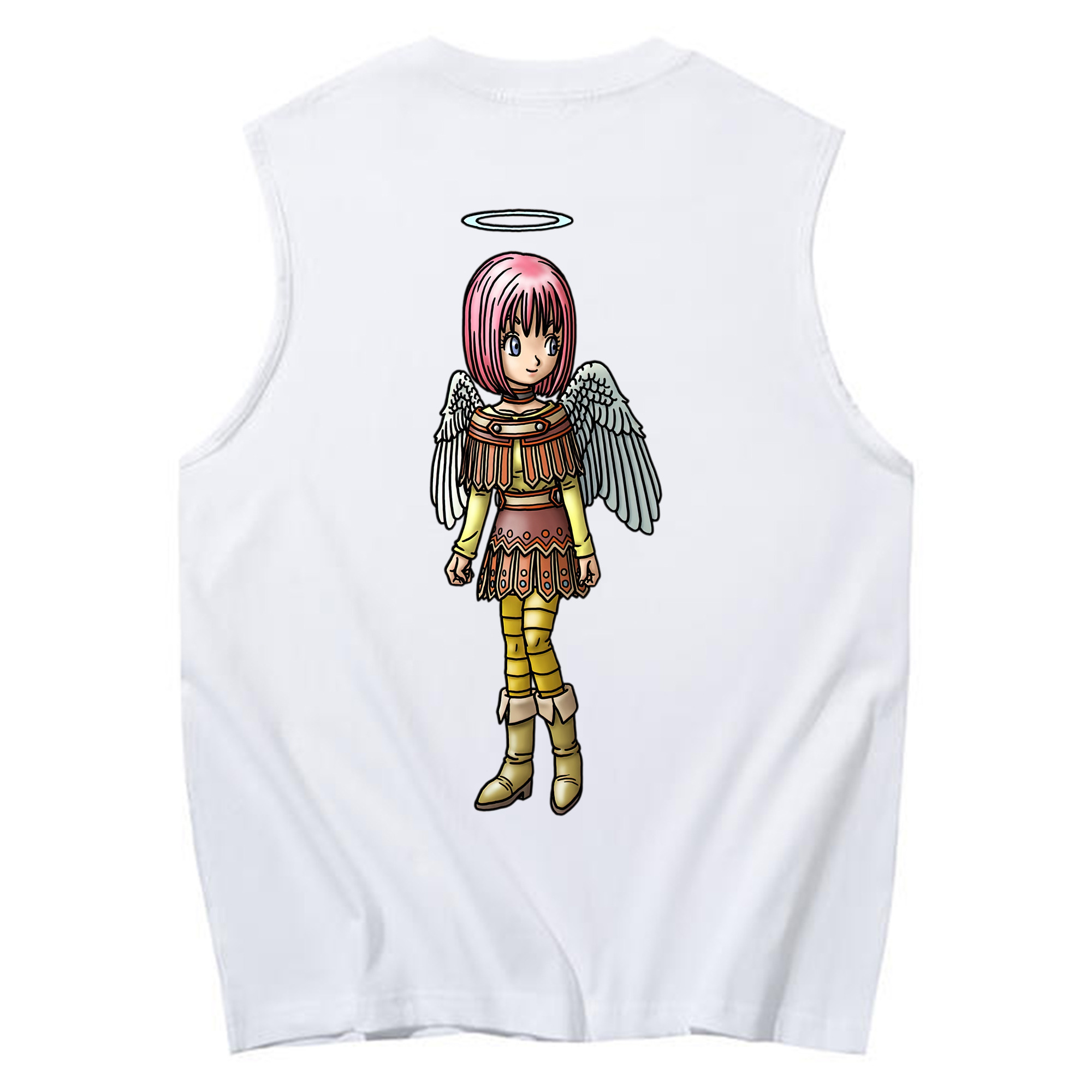 （画像用） ドラゴンクエスト Doragon Kuesuto Dragon Quest コットン100％タンクトップ（背面プリント）