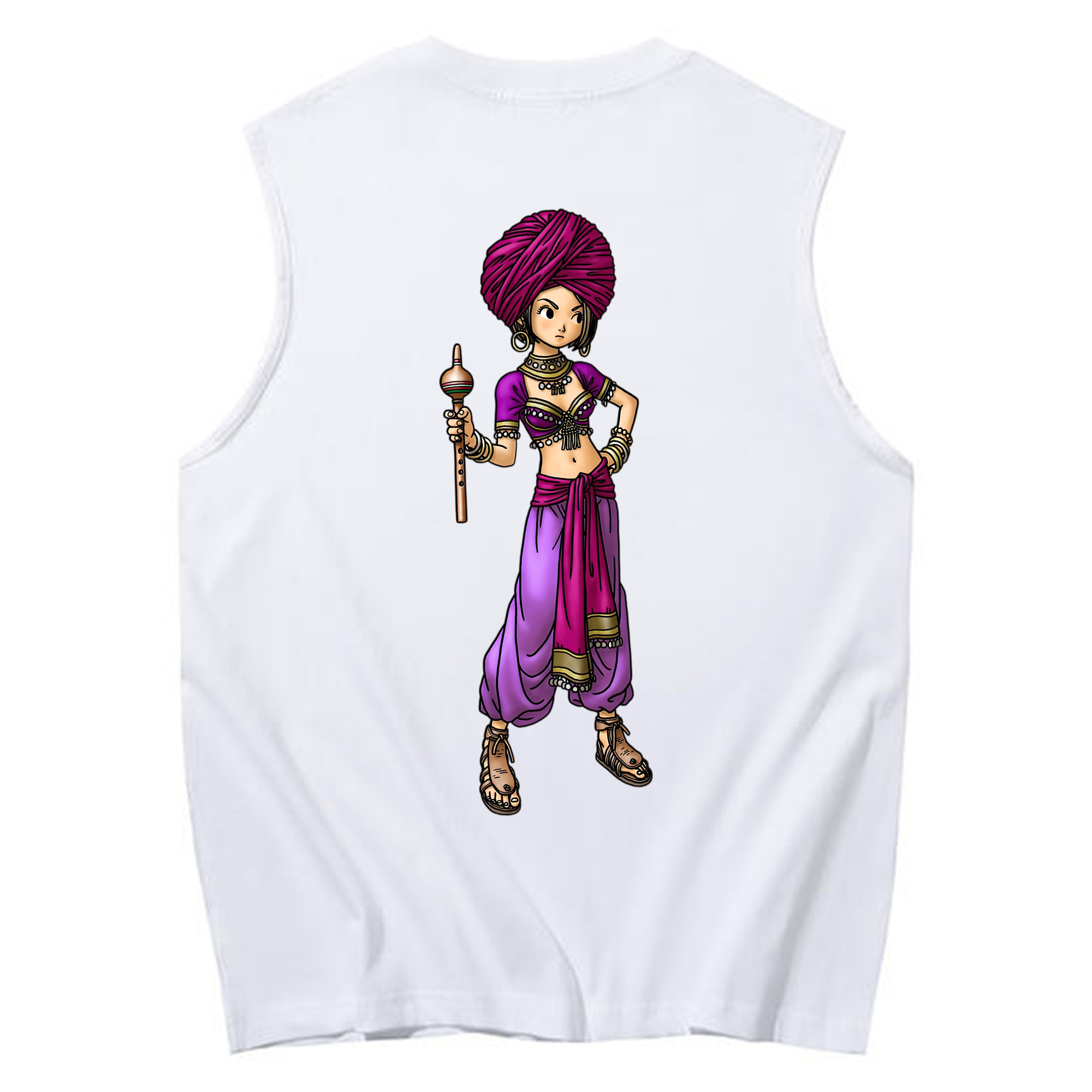 （画像用） ドラゴンクエスト Doragon Kuesuto Dragon Quest コットン100％タンクトップ（背面プリント）