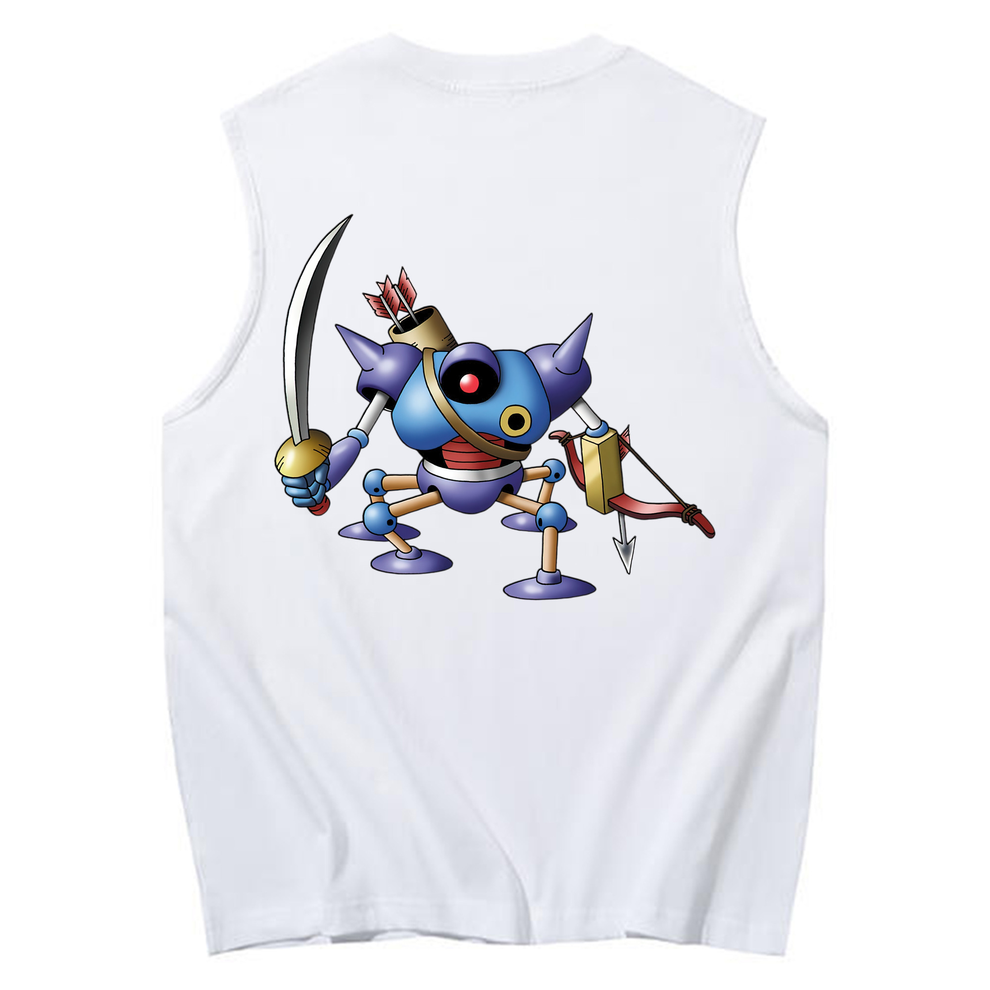 （画像用） ドラゴンクエスト Doragon Kuesuto Dragon Quest コットン100％タンクトップ（背面プリント）