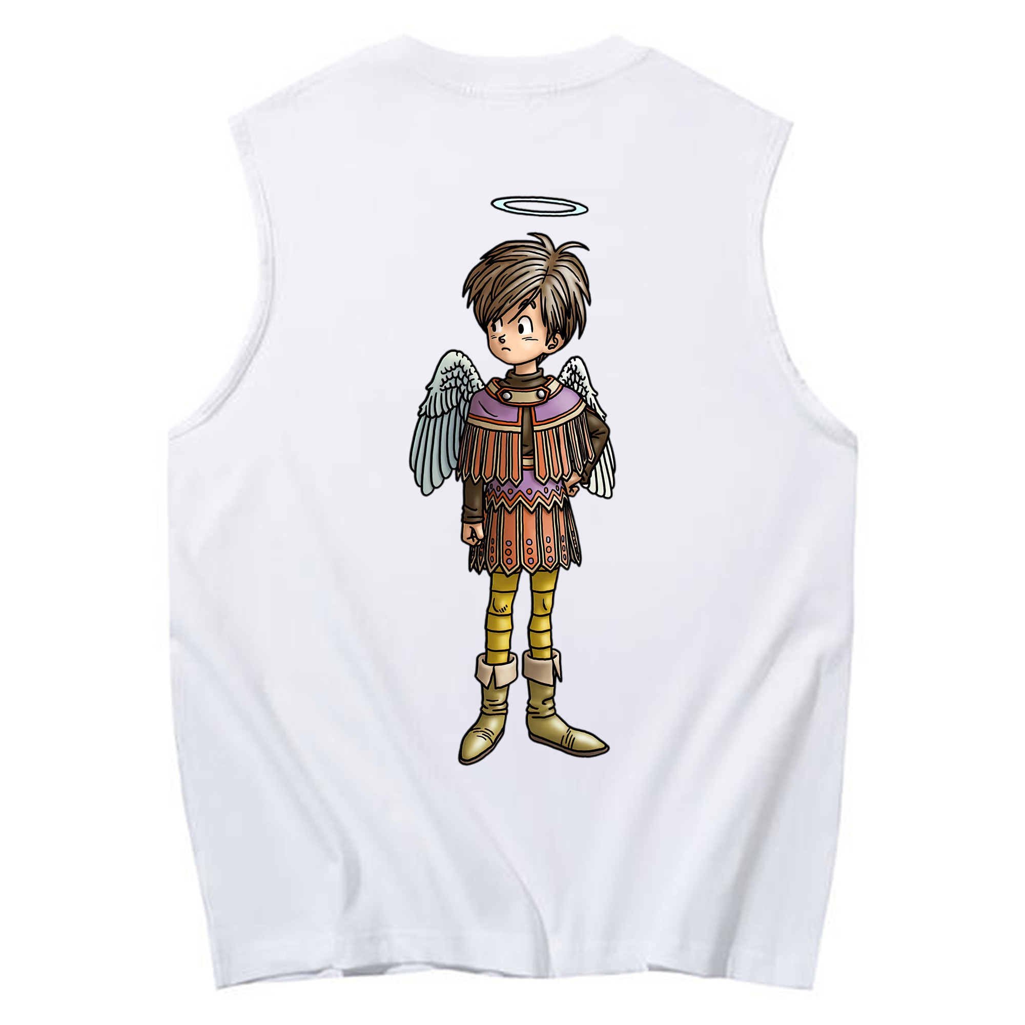 （画像用） ドラゴンクエスト Doragon Kuesuto Dragon Quest コットン100％タンクトップ（背面プリント）
