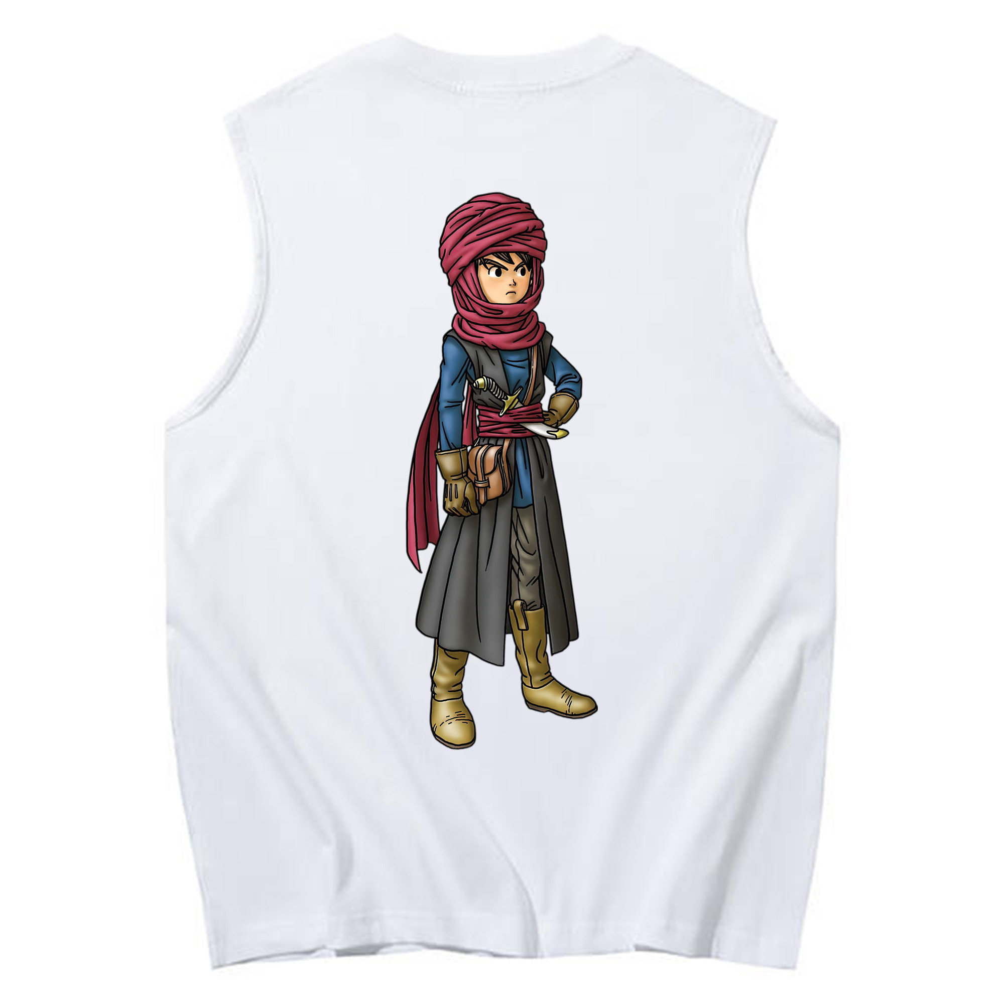 （画像用） ドラゴンクエスト Doragon Kuesuto Dragon Quest コットン100％タンクトップ（背面プリント）