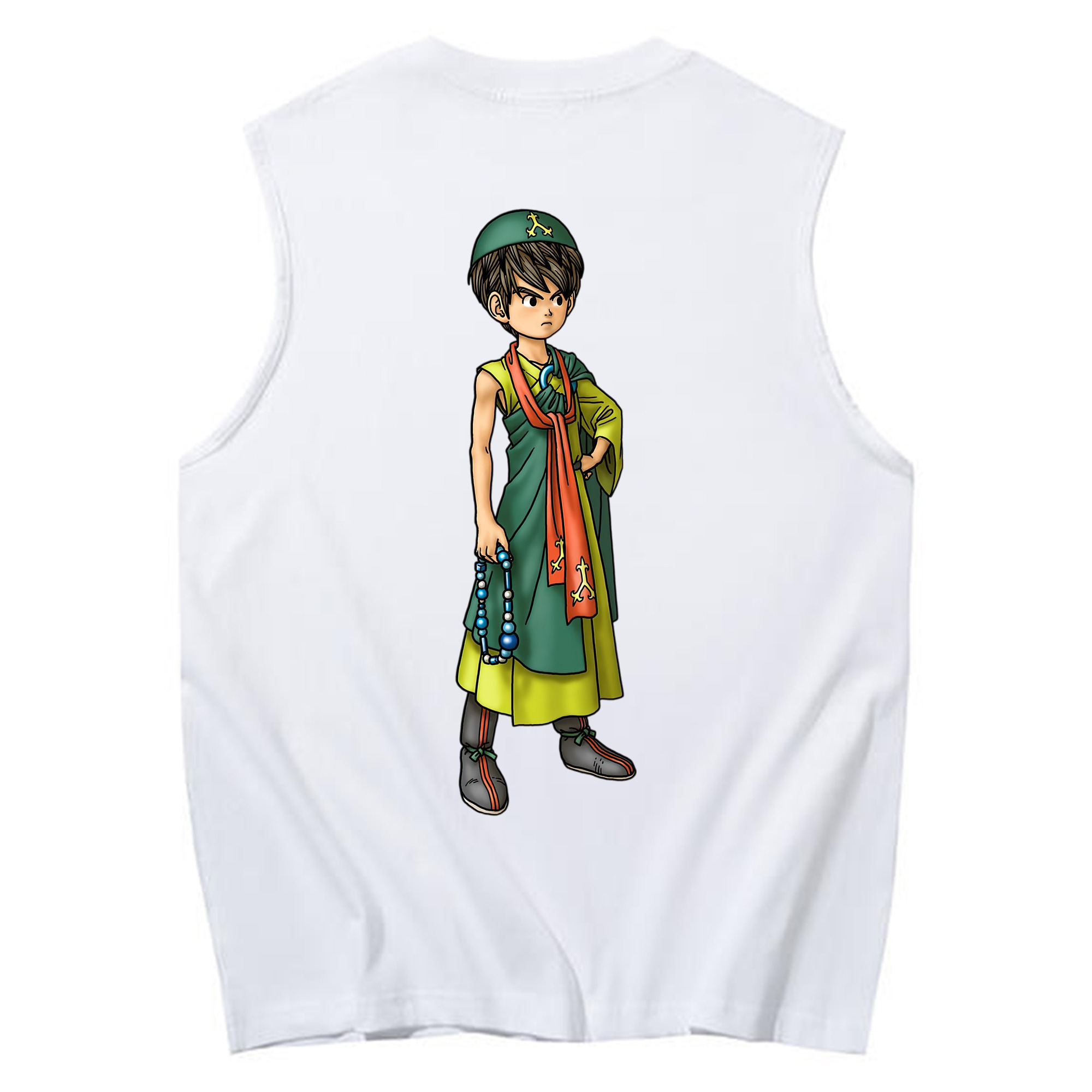 （画像用） ドラゴンクエスト Doragon Kuesuto Dragon Quest コットン100％タンクトップ（背面プリント）