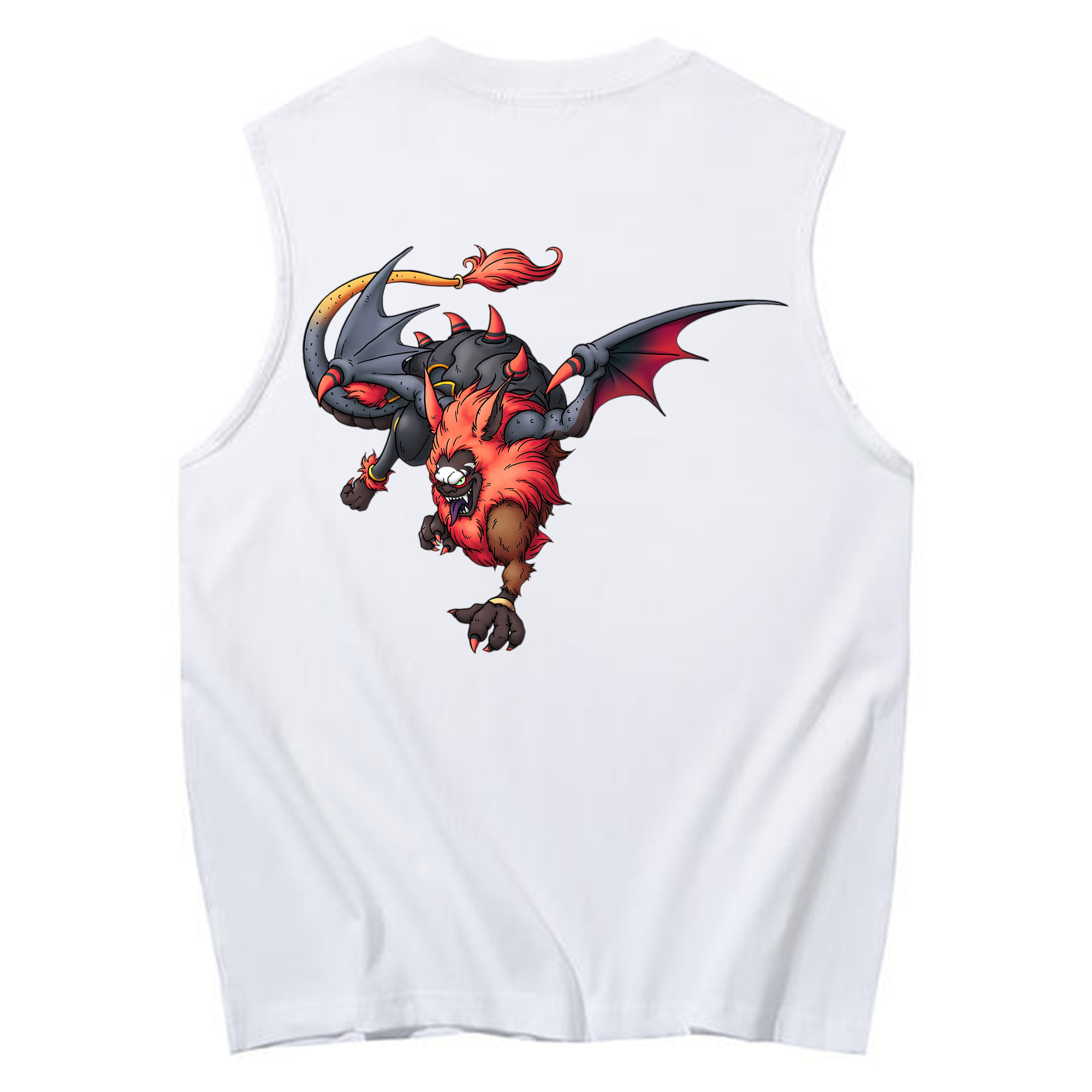 （画像用） ドラゴンクエスト Doragon Kuesuto Dragon Quest コットン100％タンクトップ（背面プリント）