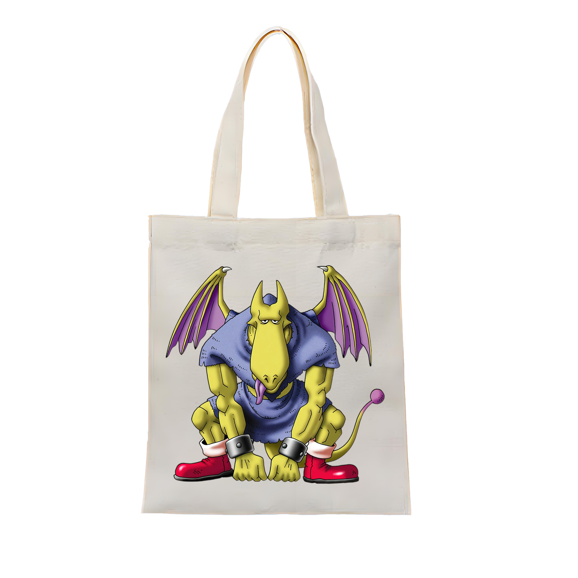 （画像用） ドラゴンクエスト Doragon Kuesuto Dragon Quest 縦型キャンバス生地手提げバッグ　トートバッグ