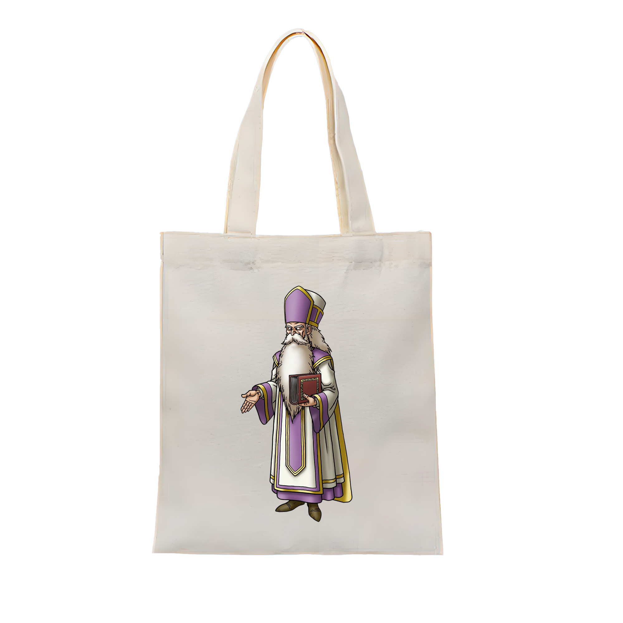 （画像用） ドラゴンクエスト Doragon Kuesuto Dragon Quest 縦型キャンバス生地手提げバッグ　トートバッグ