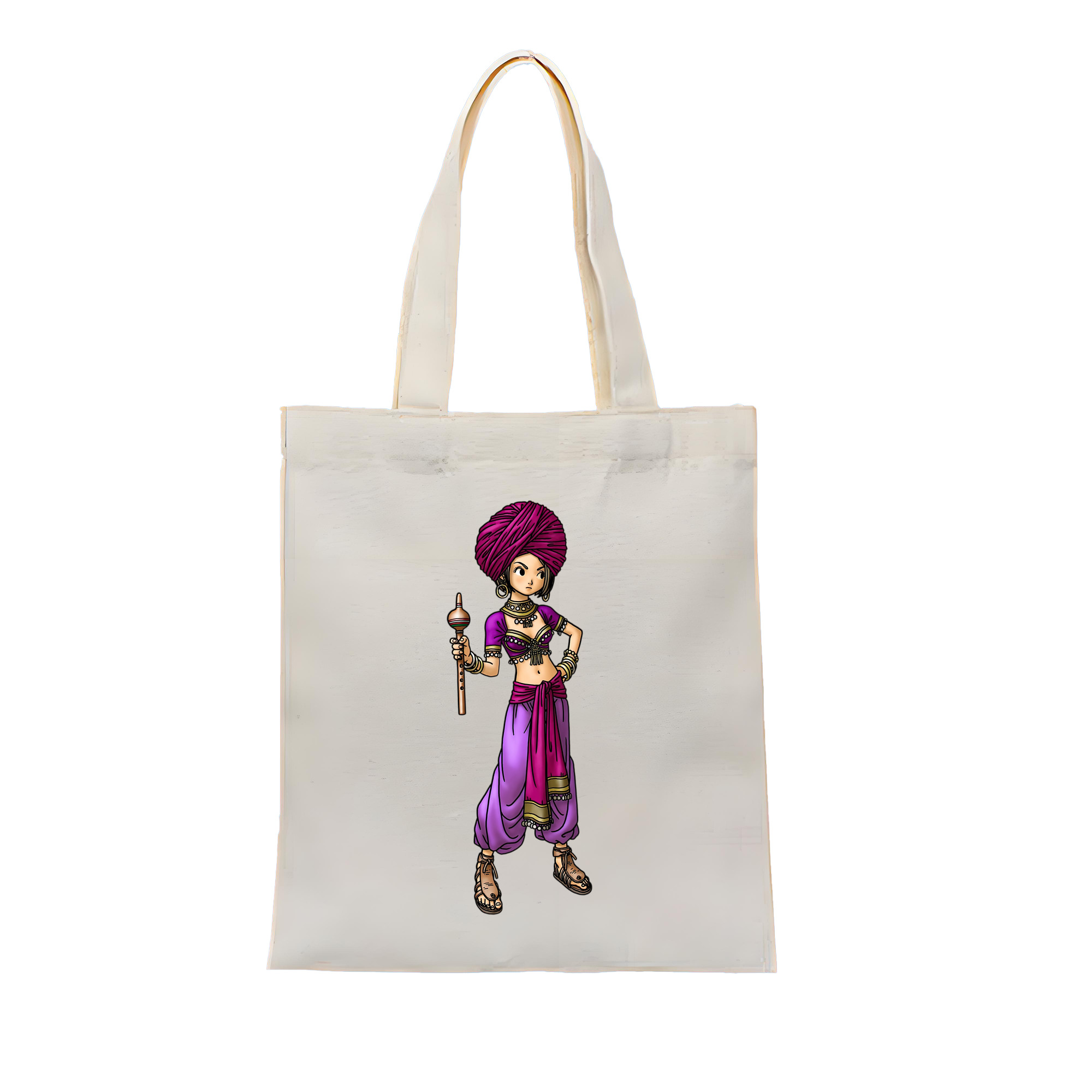 （画像用） ドラゴンクエスト Doragon Kuesuto Dragon Quest 縦型キャンバス生地手提げバッグ　トートバッグ