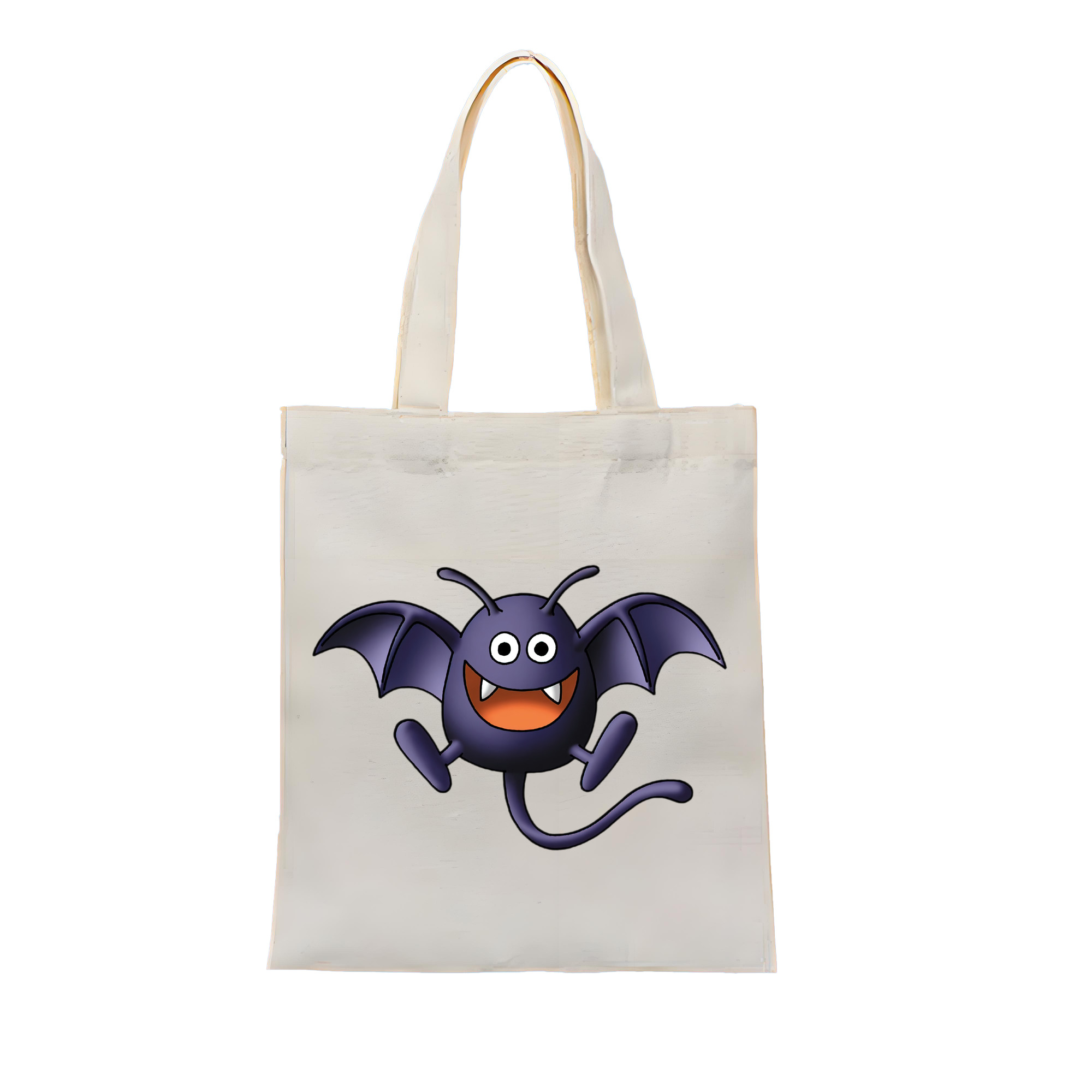 （画像用） ドラゴンクエスト Doragon Kuesuto Dragon Quest 縦型キャンバス生地手提げバッグ　トートバッグ