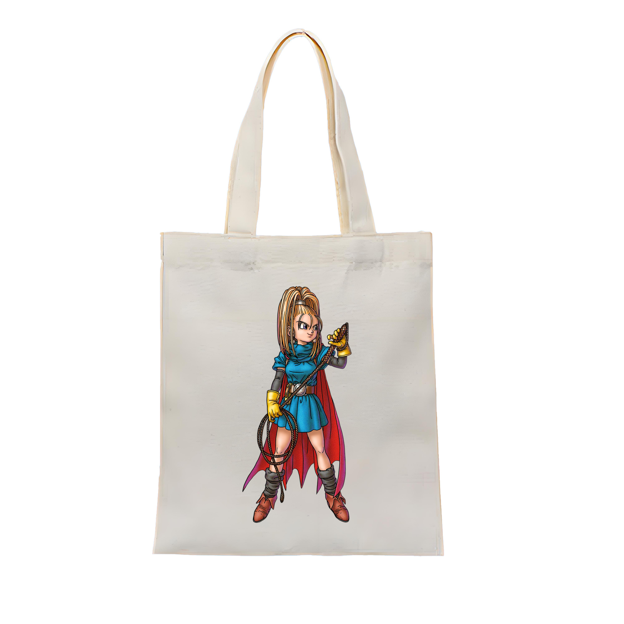 （画像用） ドラゴンクエスト Doragon Kuesuto Dragon Quest 縦型キャンバス生地手提げバッグ　トートバッグ