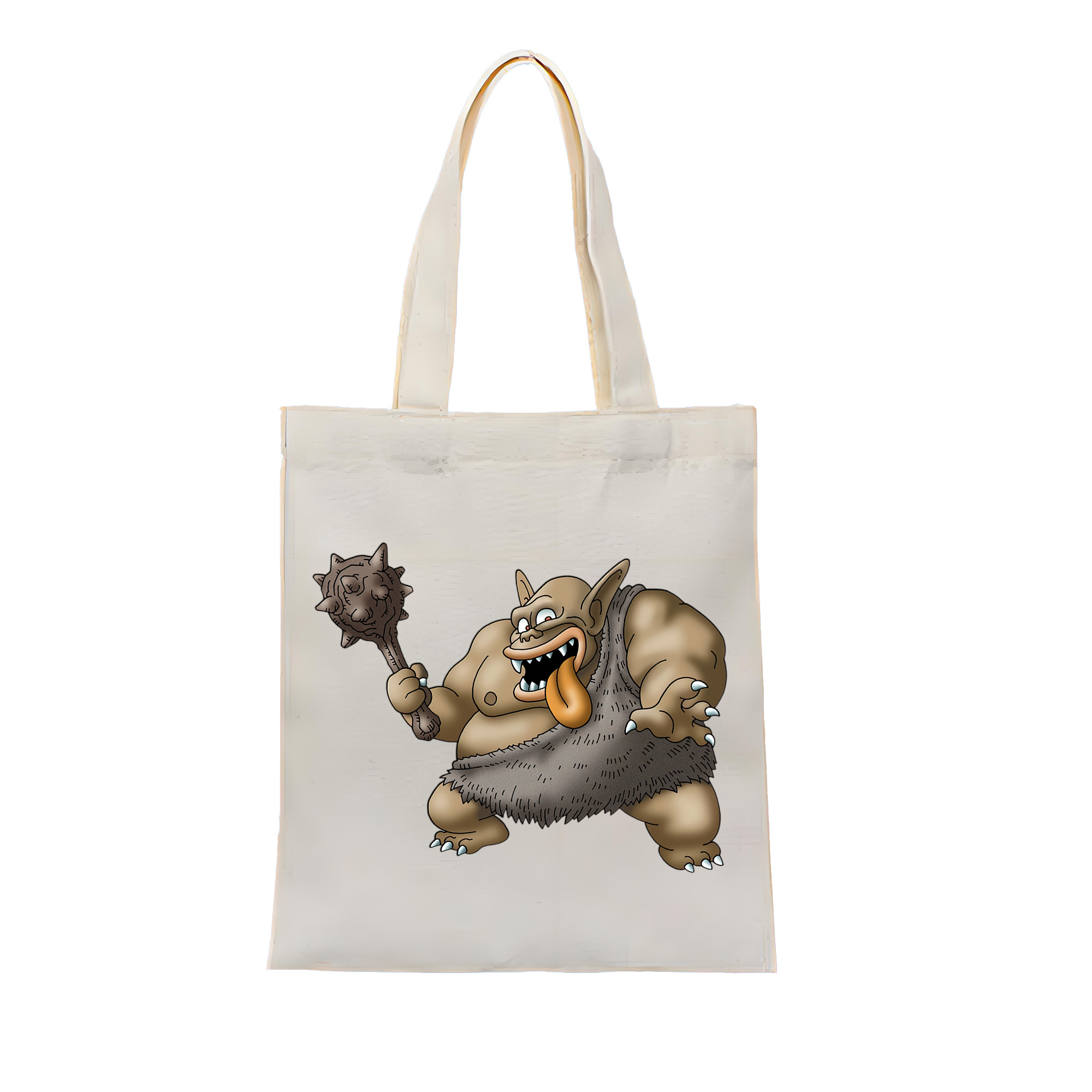 （画像用） ドラゴンクエスト Doragon Kuesuto Dragon Quest 縦型キャンバス生地手提げバッグ　トートバッグ