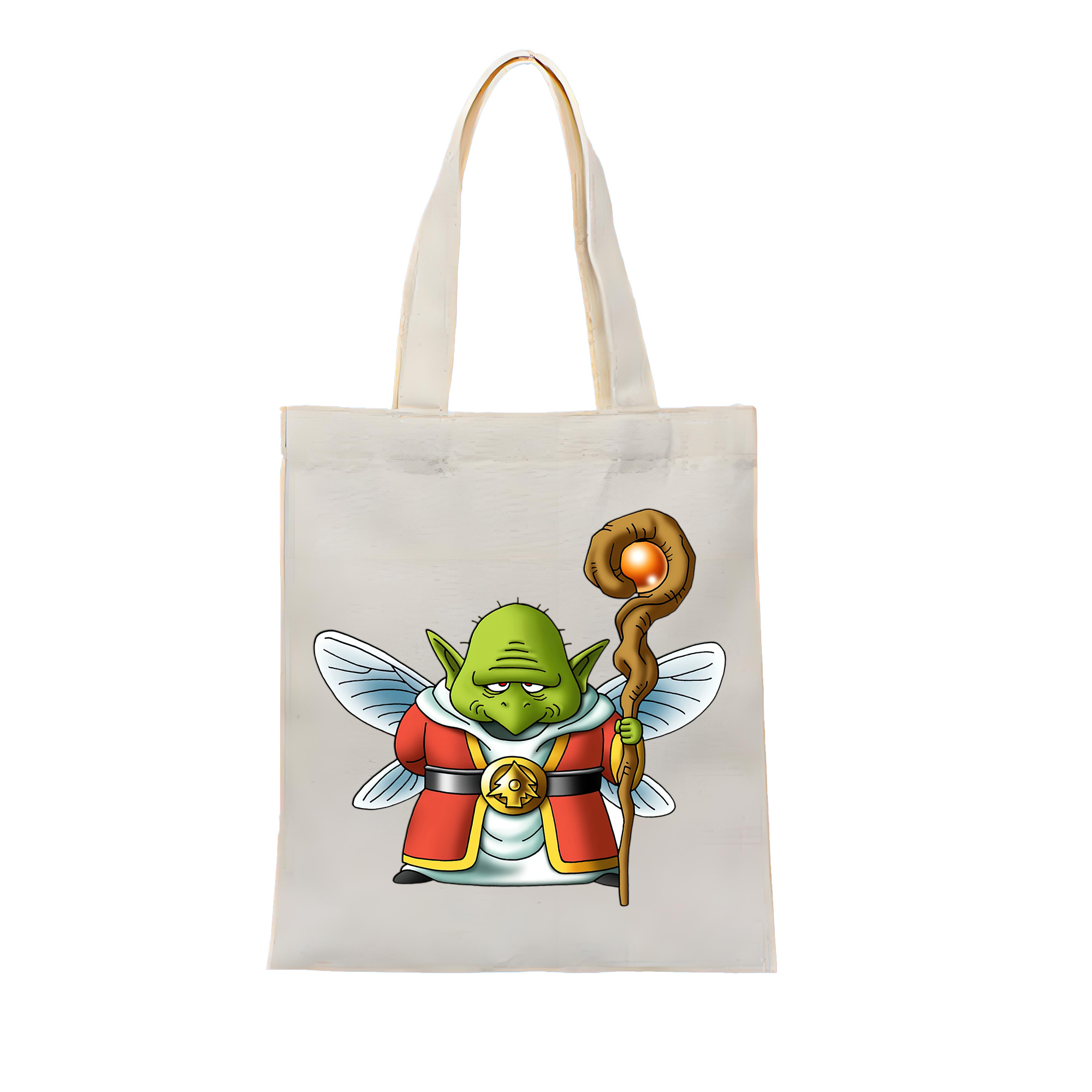 （画像用） ドラゴンクエスト Doragon Kuesuto Dragon Quest 縦型キャンバス生地手提げバッグ　トートバッグ