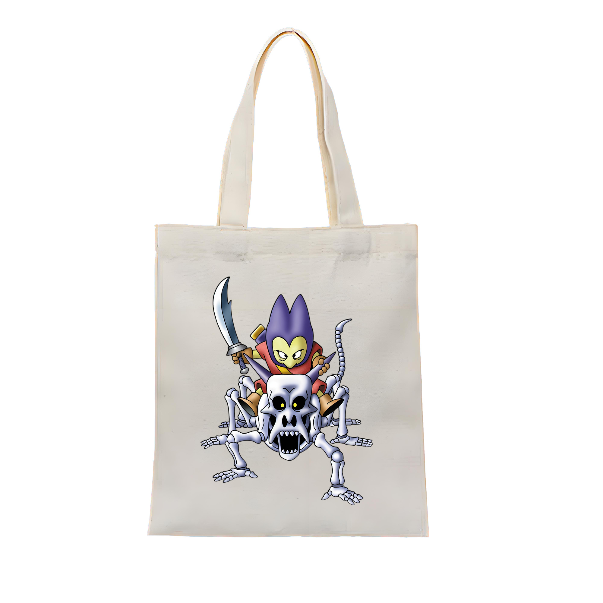 （画像用） ドラゴンクエスト Doragon Kuesuto Dragon Quest 縦型キャンバス生地手提げバッグ　トートバッグ