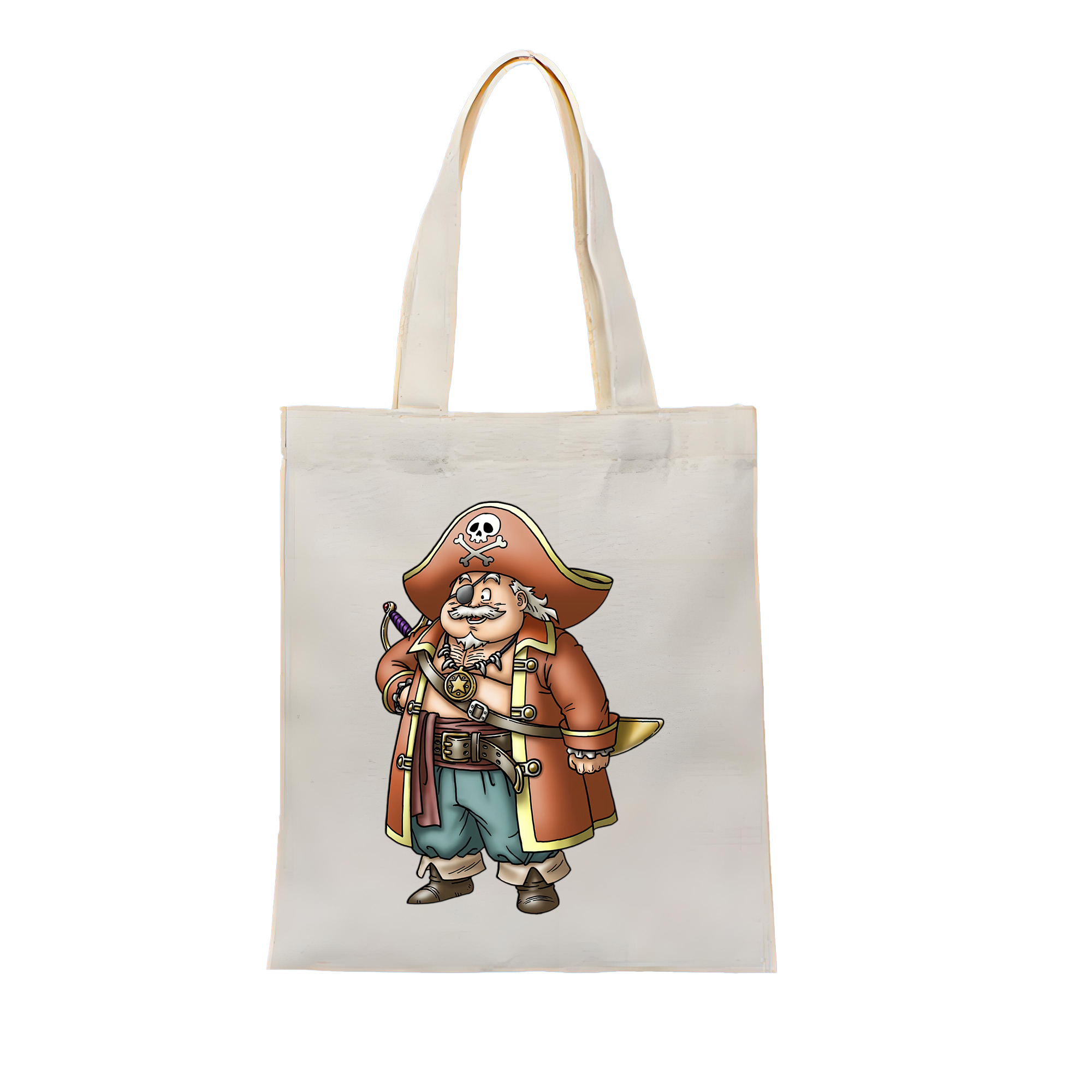 （画像用） ドラゴンクエスト Doragon Kuesuto Dragon Quest 縦型キャンバス生地手提げバッグ　トートバッグ