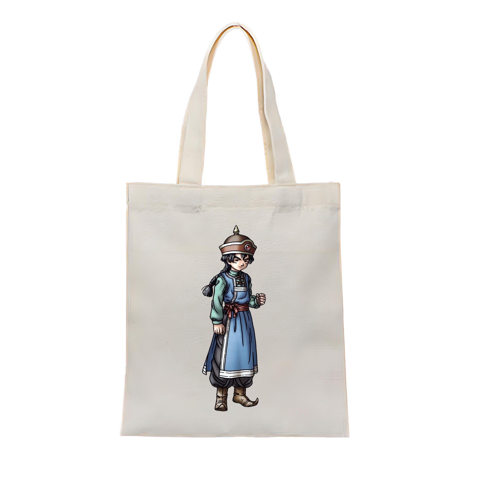 （画像用） ドラゴンクエスト Doragon Kuesuto Dragon Quest 縦型キャンバス生地手提げバッグ　トートバッグ