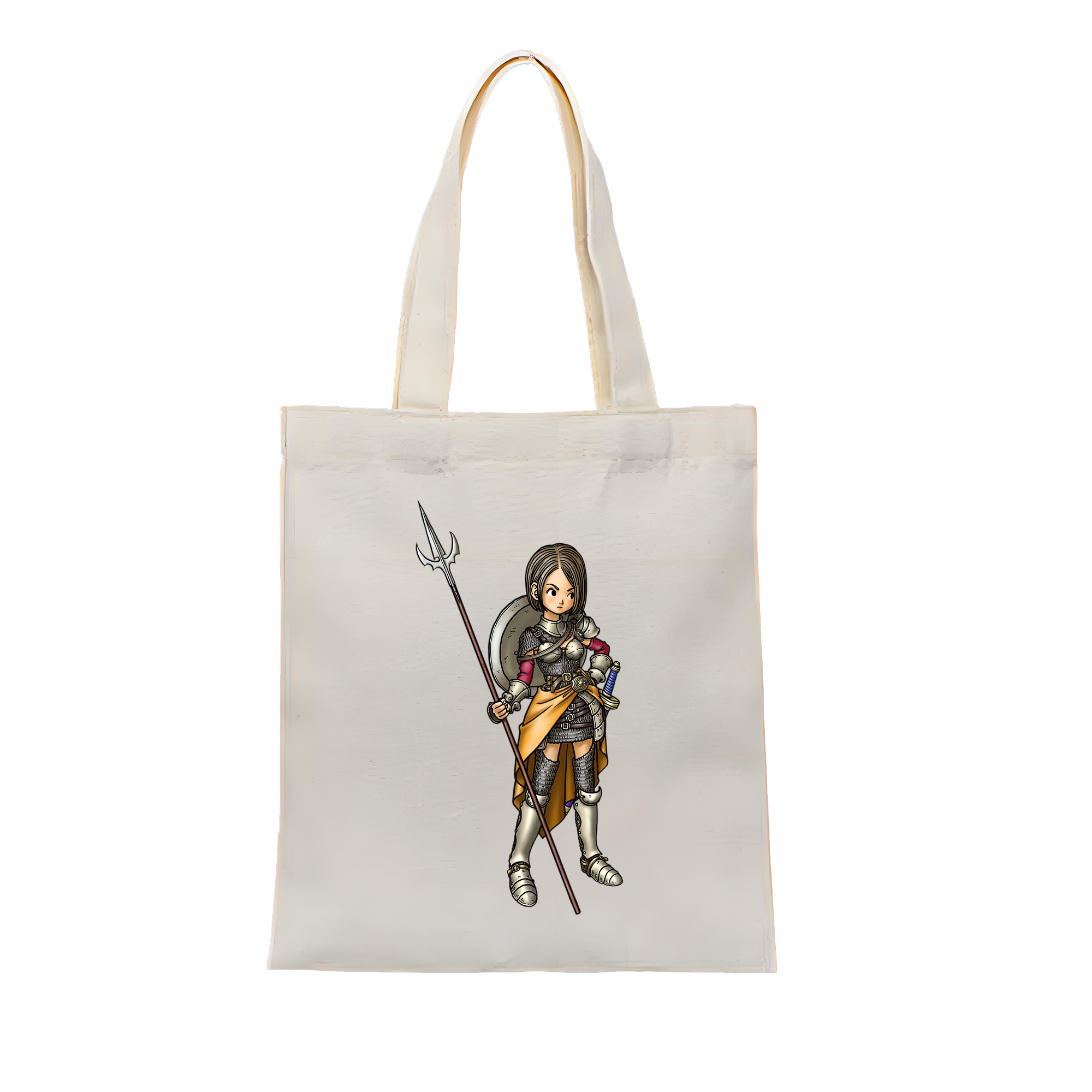 （画像用） ドラゴンクエスト Doragon Kuesuto Dragon Quest 縦型キャンバス生地手提げバッグ　トートバッグ