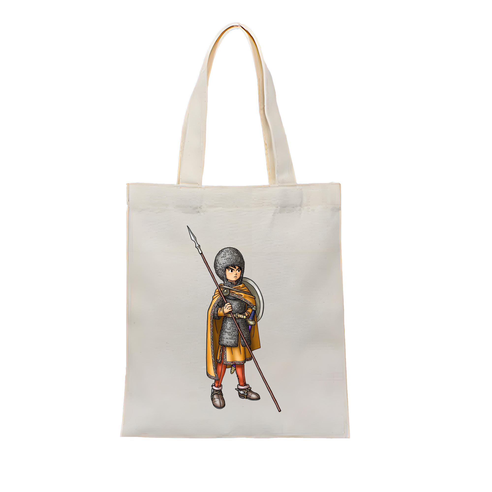 （画像用） ドラゴンクエスト Doragon Kuesuto Dragon Quest 縦型キャンバス生地手提げバッグ　トートバッグ