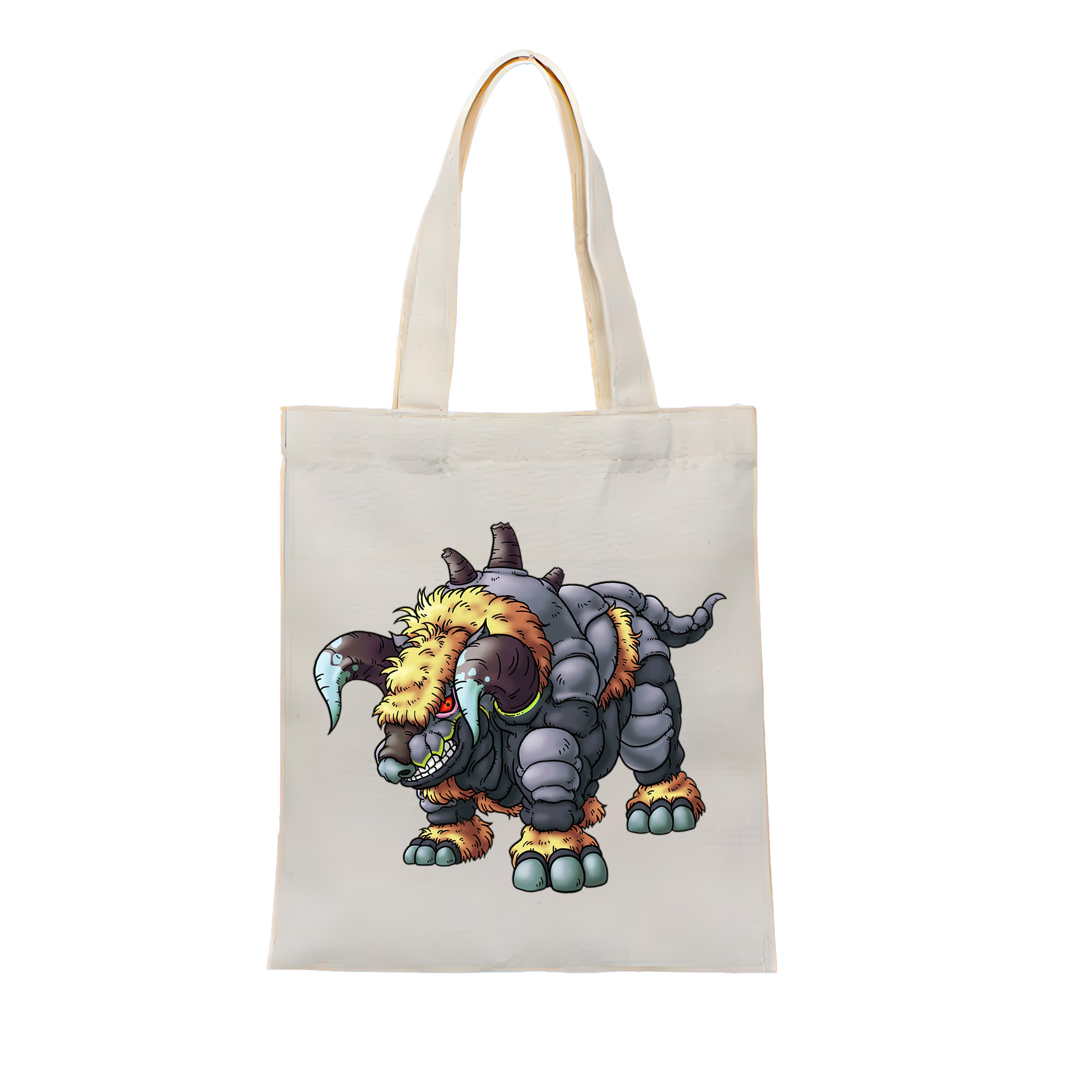 （画像用） ドラゴンクエスト Doragon Kuesuto Dragon Quest 縦型キャンバス生地手提げバッグ　トートバッグ