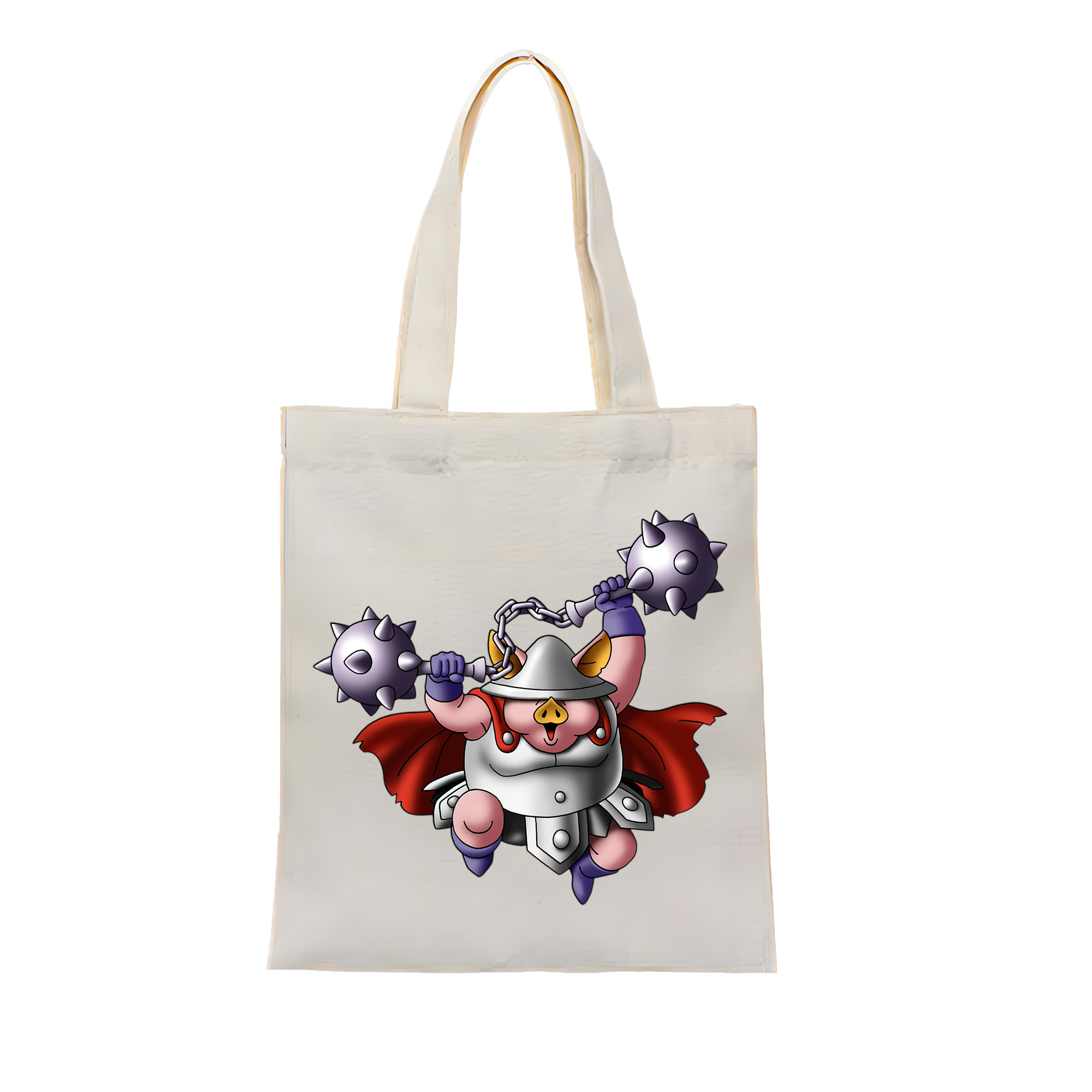 （画像用） ドラゴンクエスト Doragon Kuesuto Dragon Quest 縦型キャンバス生地手提げバッグ　トートバッグ
