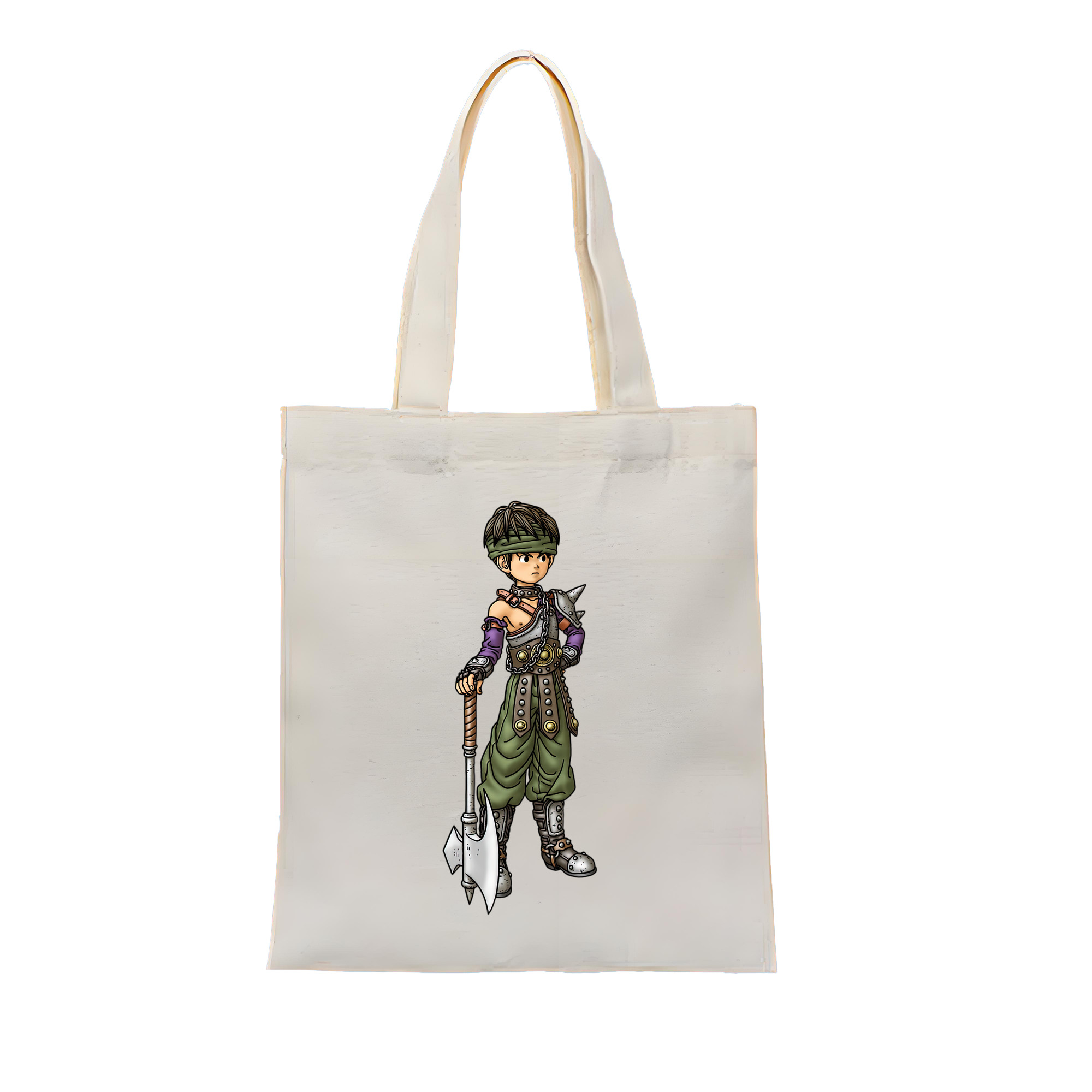 （画像用） ドラゴンクエスト Doragon Kuesuto Dragon Quest 縦型キャンバス生地手提げバッグ　トートバッグ