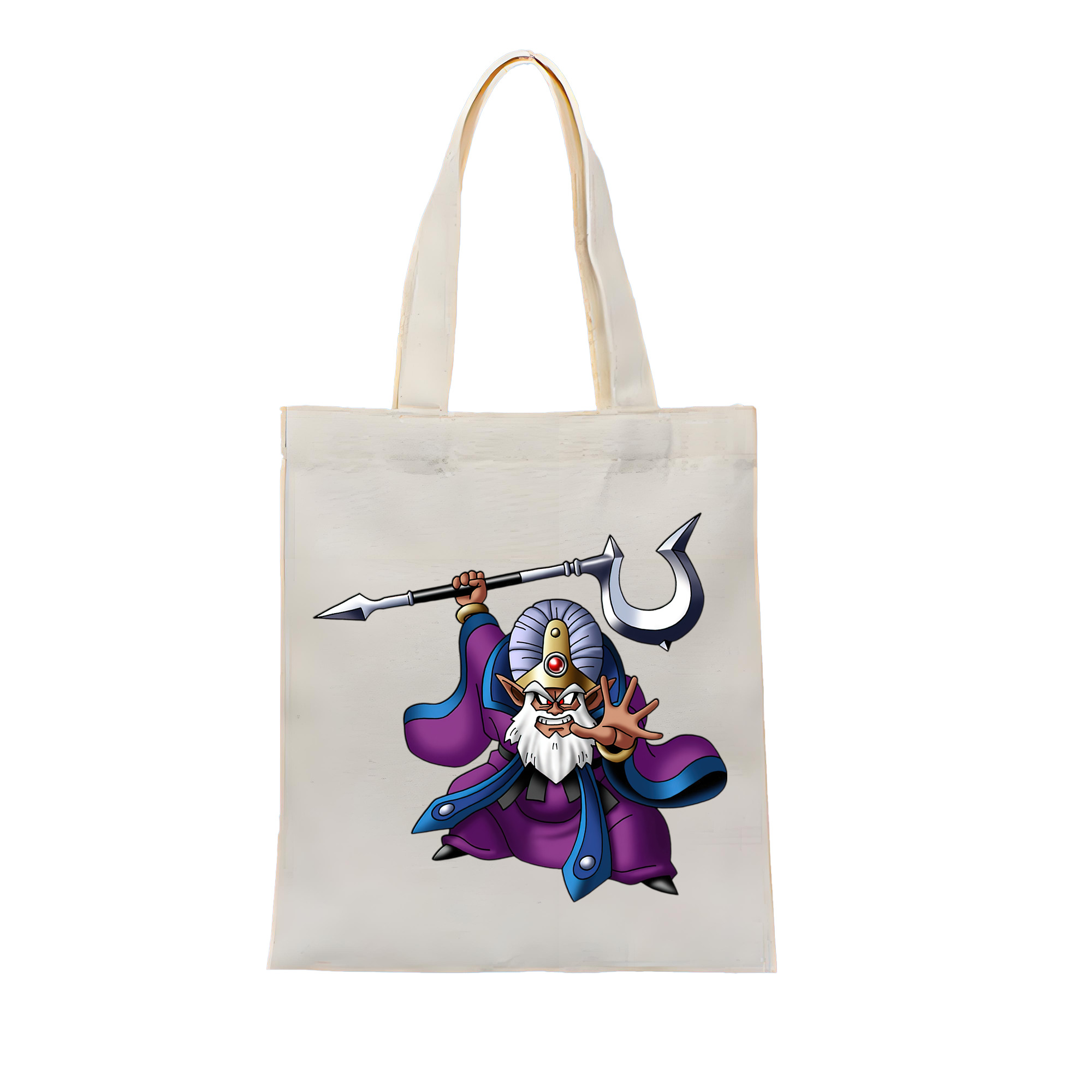 （画像用） ドラゴンクエスト Doragon Kuesuto Dragon Quest 縦型キャンバス生地手提げバッグ　トートバッグ
