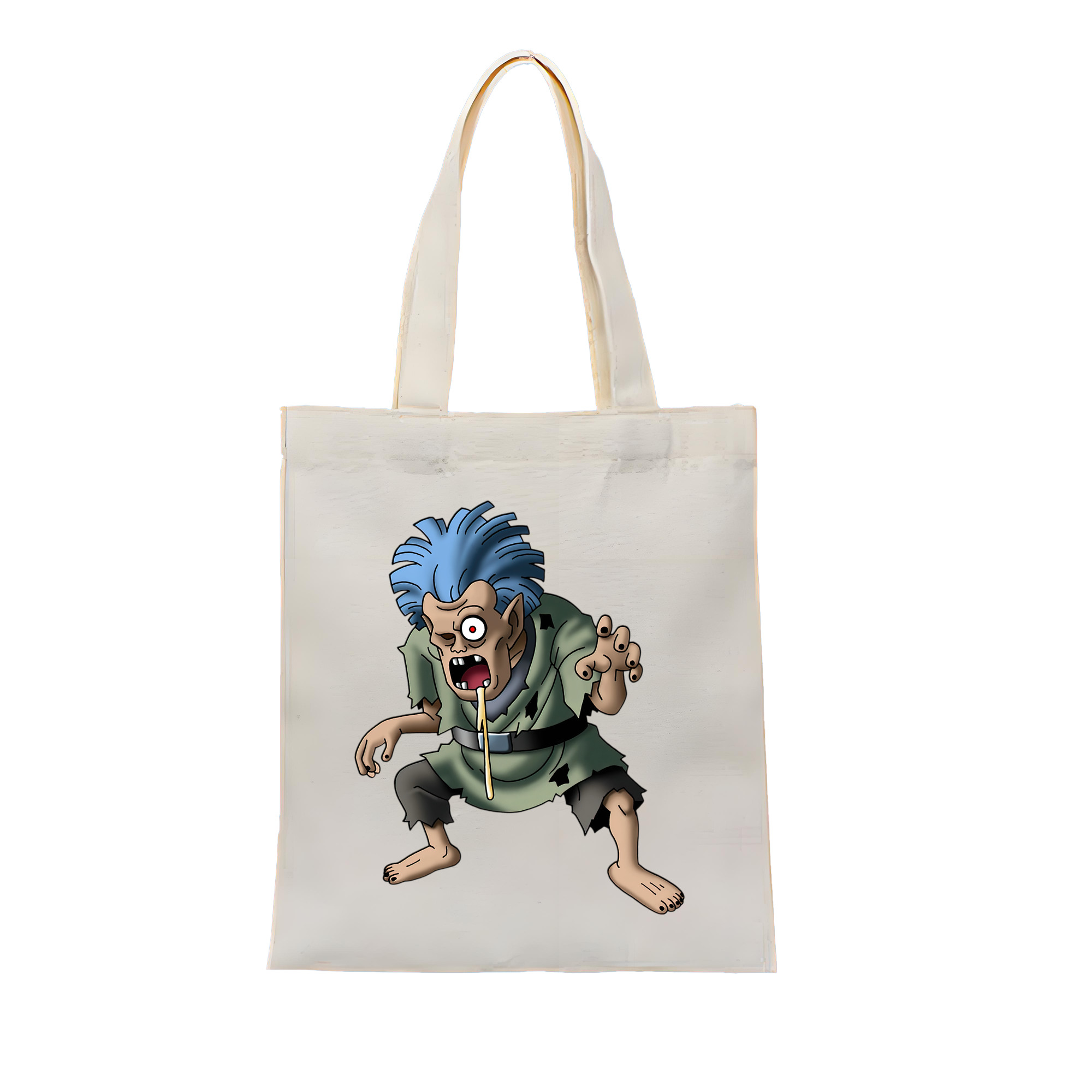 （画像用） ドラゴンクエスト Doragon Kuesuto Dragon Quest 縦型キャンバス生地手提げバッグ　トートバッグ