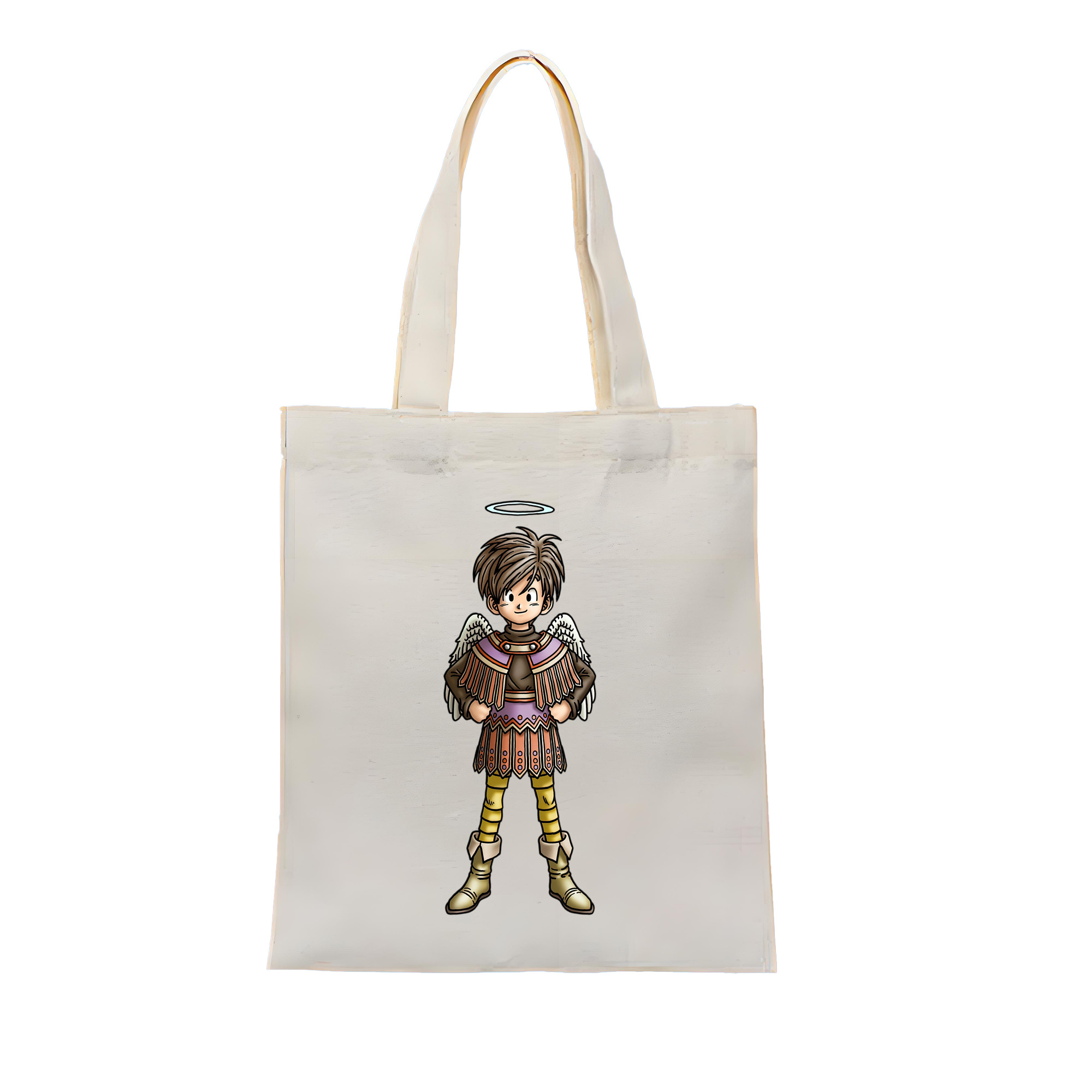 （画像用） ドラゴンクエスト Doragon Kuesuto Dragon Quest 縦型キャンバス生地手提げバッグ　トートバッグ