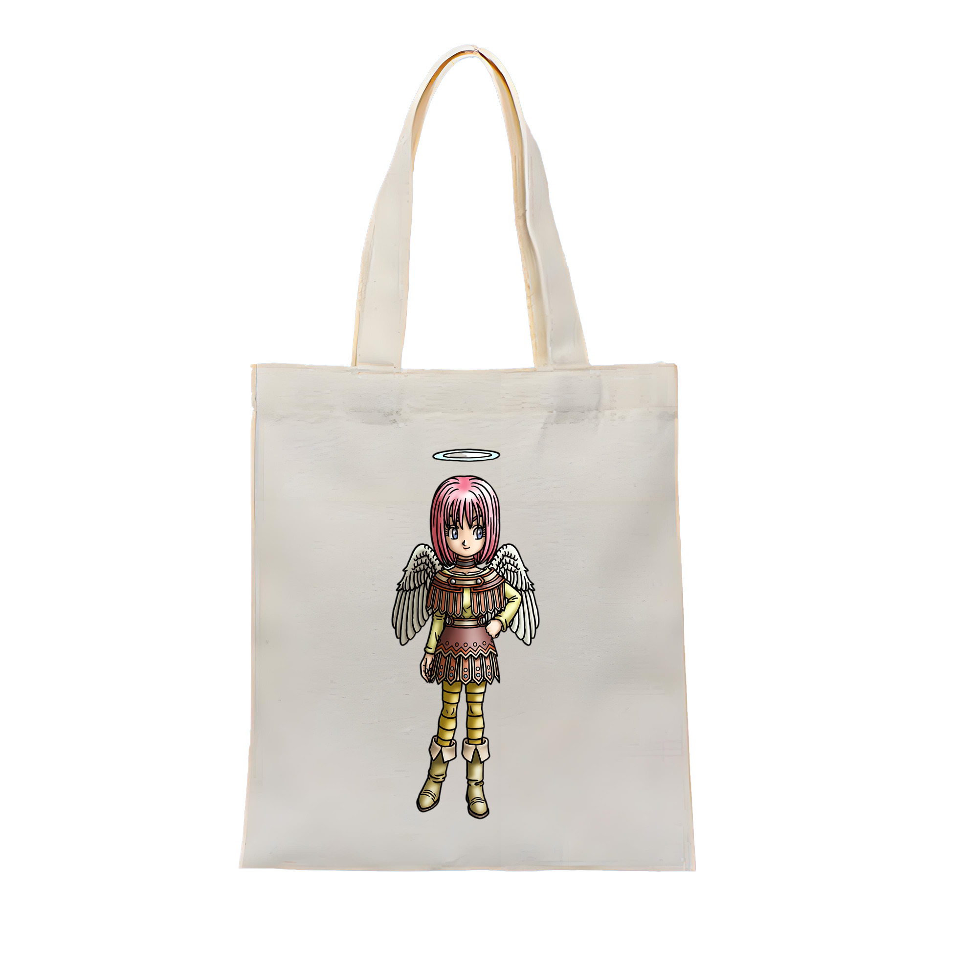 （画像用） ドラゴンクエスト Doragon Kuesuto Dragon Quest 縦型キャンバス生地手提げバッグ　トートバッグ