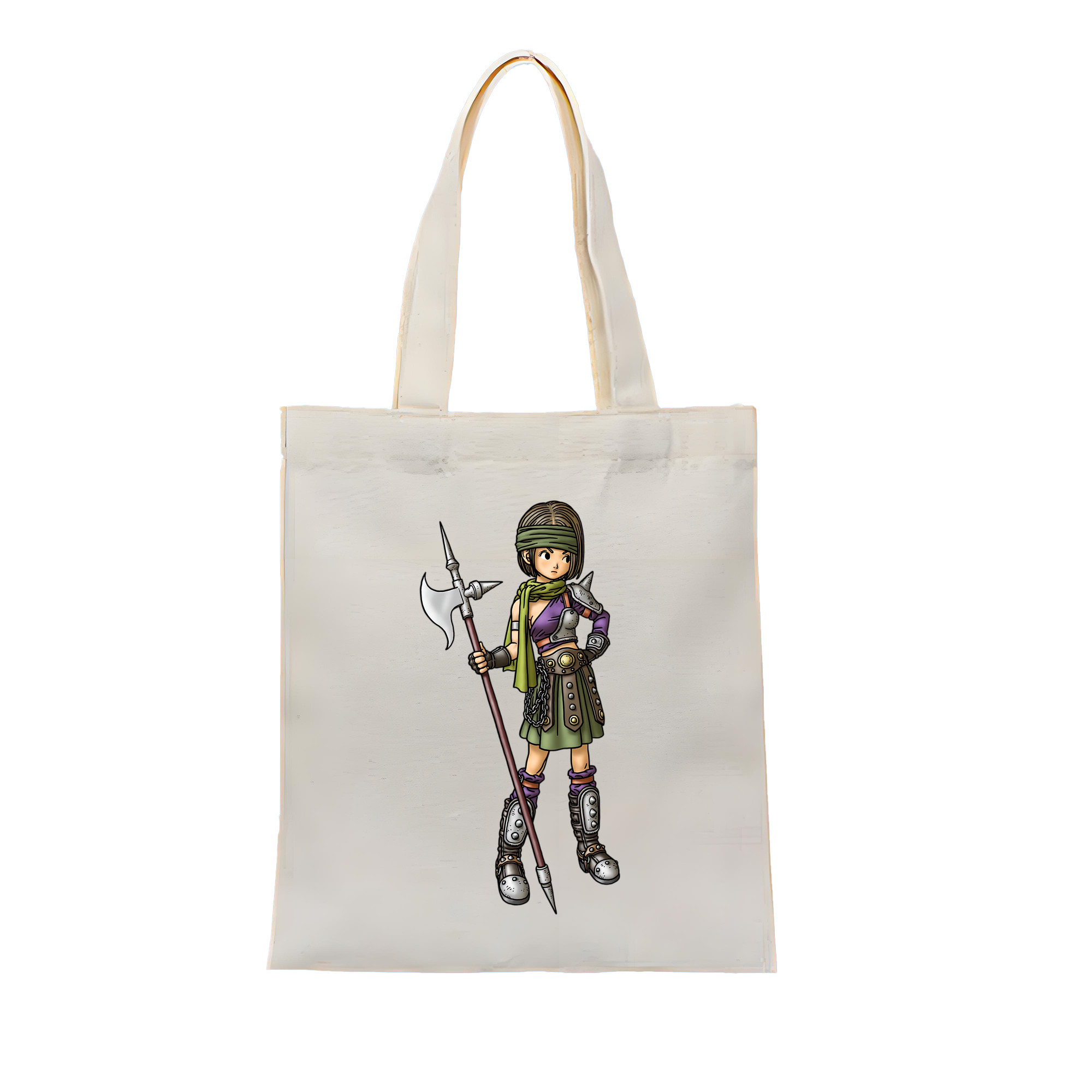 （画像用） ドラゴンクエスト Doragon Kuesuto Dragon Quest 縦型キャンバス生地手提げバッグ　トートバッグ