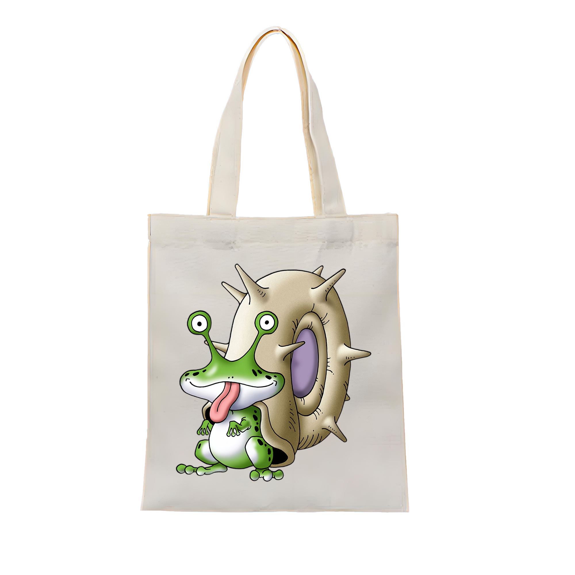 （画像用） ドラゴンクエスト Doragon Kuesuto Dragon Quest 縦型キャンバス生地手提げバッグ　トートバッグ