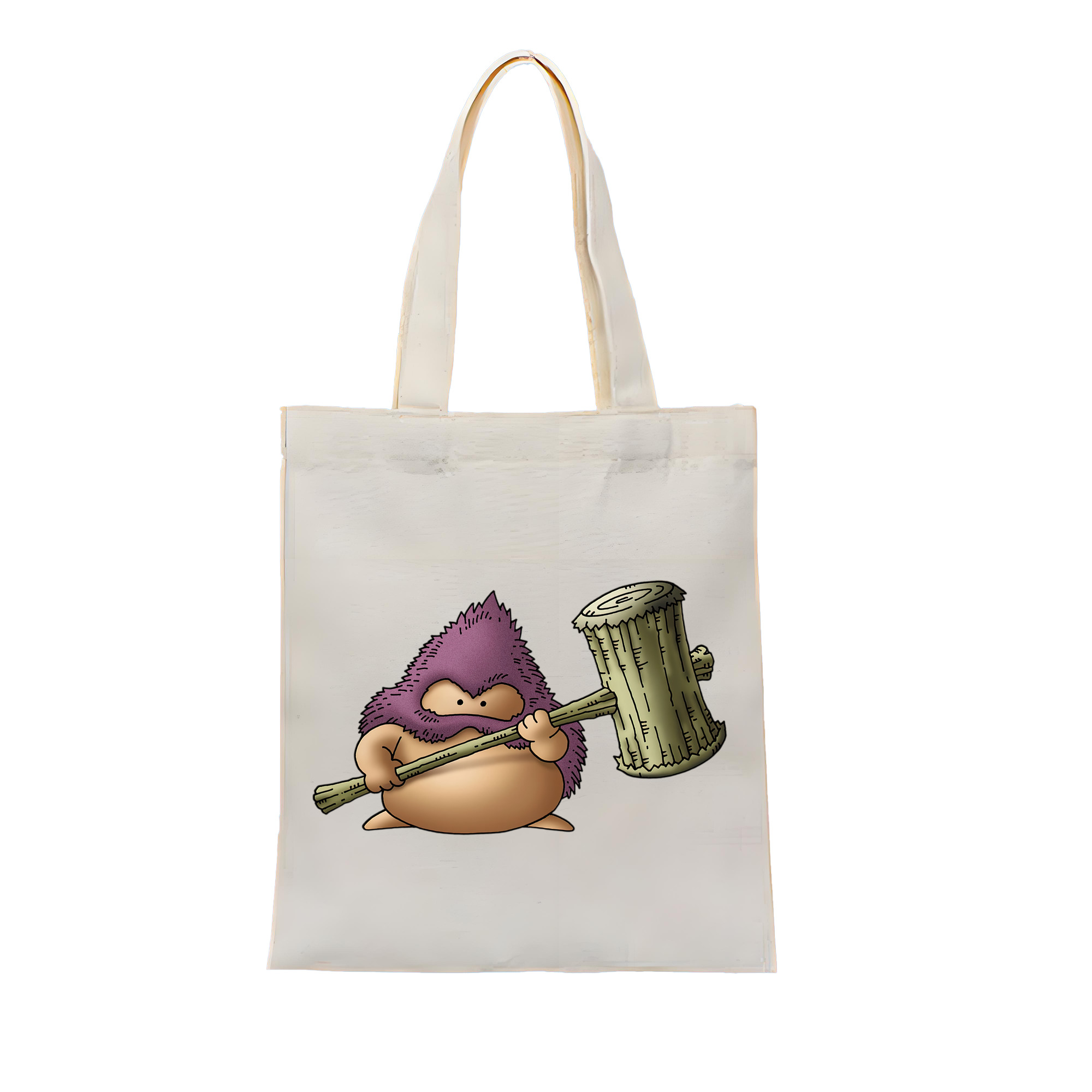 （画像用） ドラゴンクエスト Doragon Kuesuto Dragon Quest 縦型キャンバス生地手提げバッグ　トートバッグ