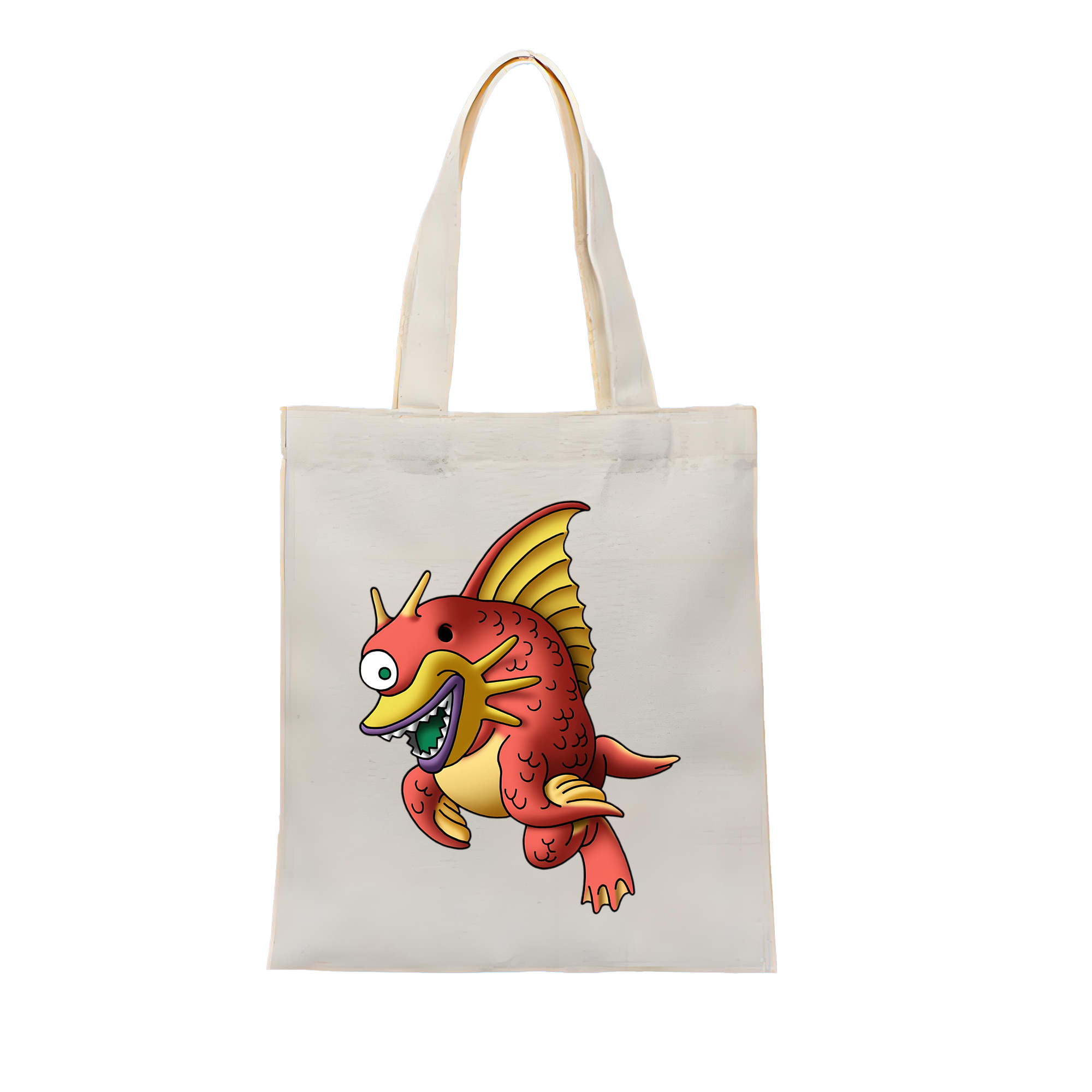 （画像用） ドラゴンクエスト Doragon Kuesuto Dragon Quest 縦型キャンバス生地手提げバッグ　トートバッグ