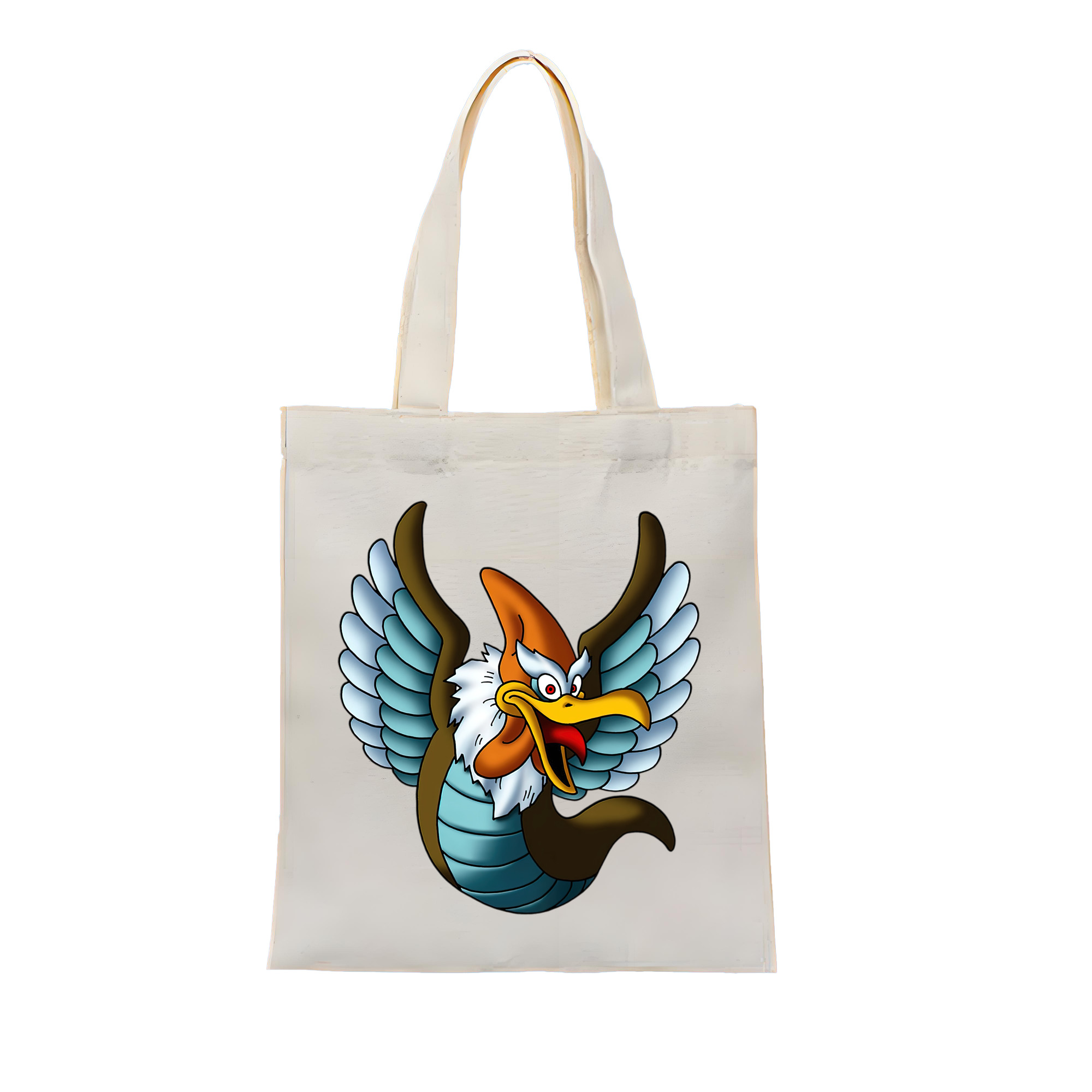 （画像用） ドラゴンクエスト Doragon Kuesuto Dragon Quest 縦型キャンバス生地手提げバッグ　トートバッグ
